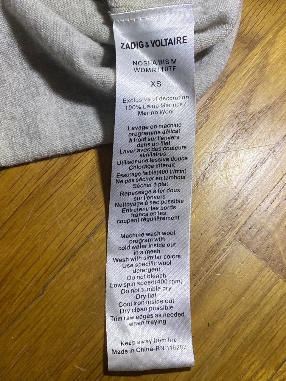 Other Zadig & Voltaire long sleeve merino wool sweater Size XS / US 0-2 / IT 36-38 - 6 Thumbnail