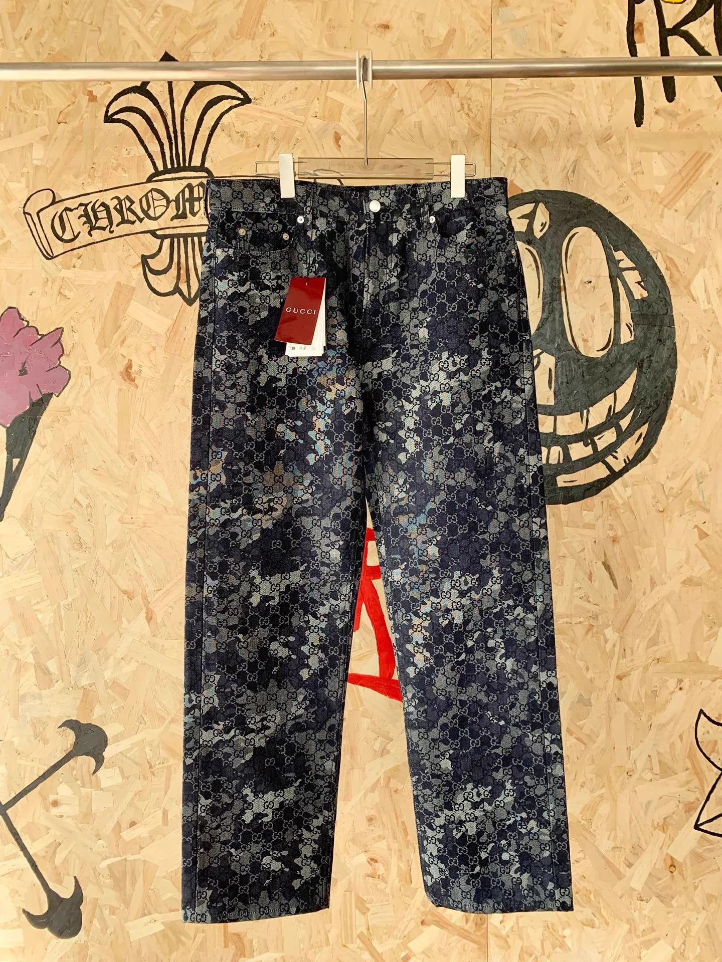 Gucci GUCCI GG Marble 5-Pocket Long Jeans 36 Size US 36 / EU 52 - 1 Thumbnail