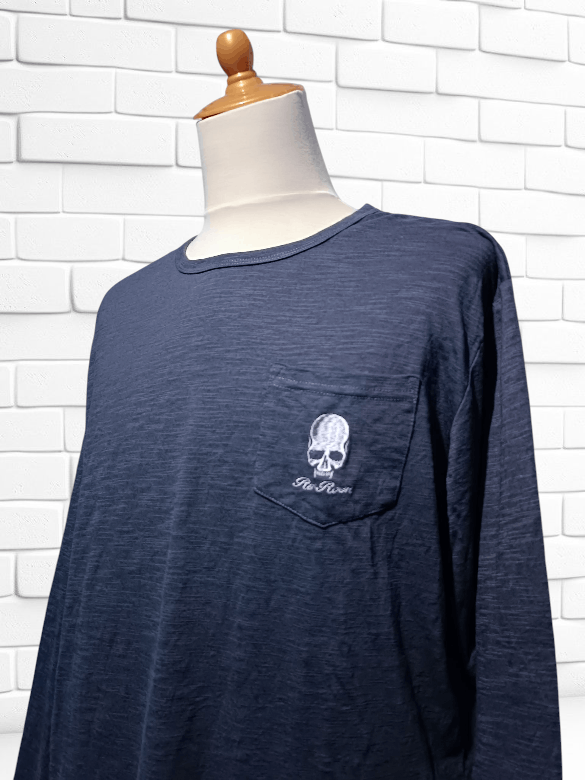 Roen Re:Reon Long Sleeve T-shirt Pocket Skull Size US XL / EU 56 / 4 - 3 Thumbnail