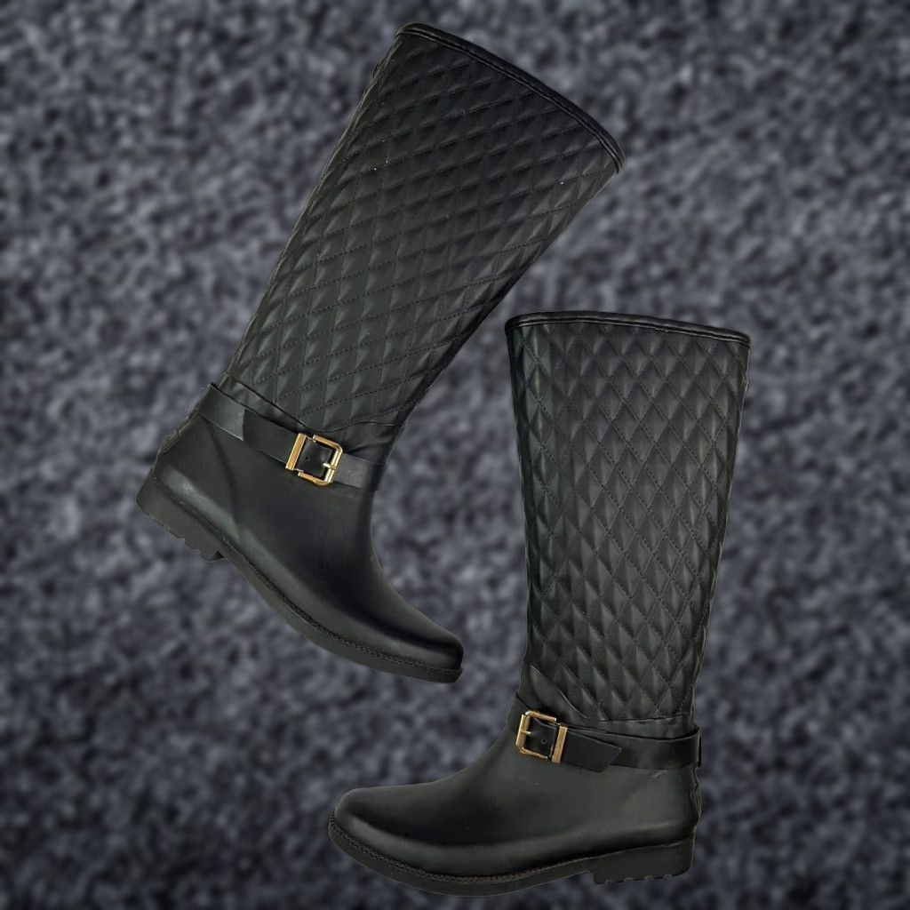 VINTAGE Guess Women's Rain Boots Size Waterproof Knee High