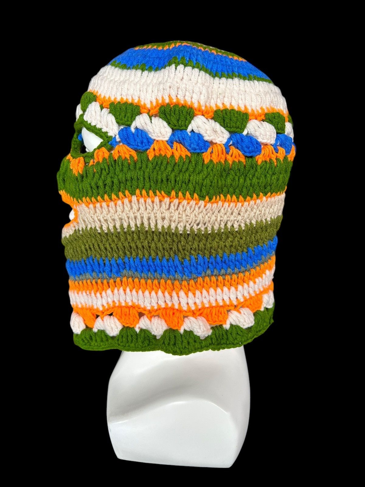 Japanese Brand × Kapital × Vintage Very Rare Crochet Knitted Handmade Balaclava Masked ☠️☠️ Size ONE SIZE - 6 Thumbnail