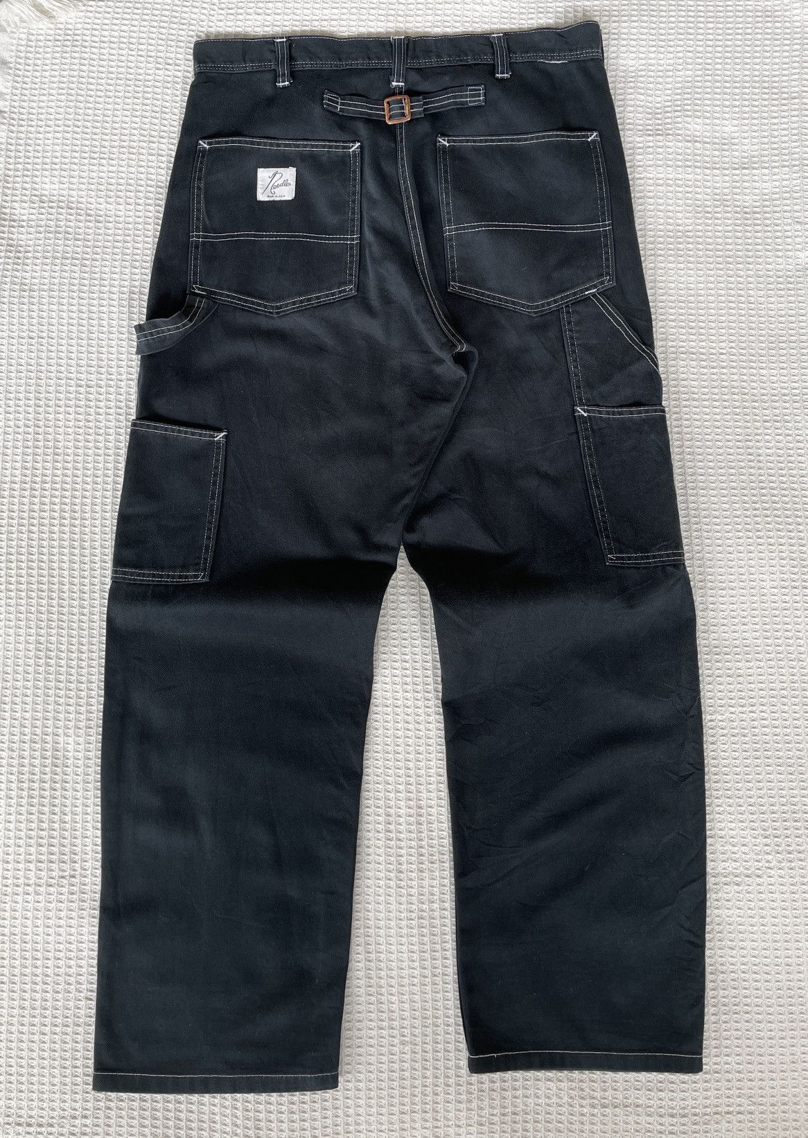 Needles Vintage💢Needles💢Carpenter Worker Black Jeans Crafted USA Size US 34 / EU 50 - 2 Thumbnail