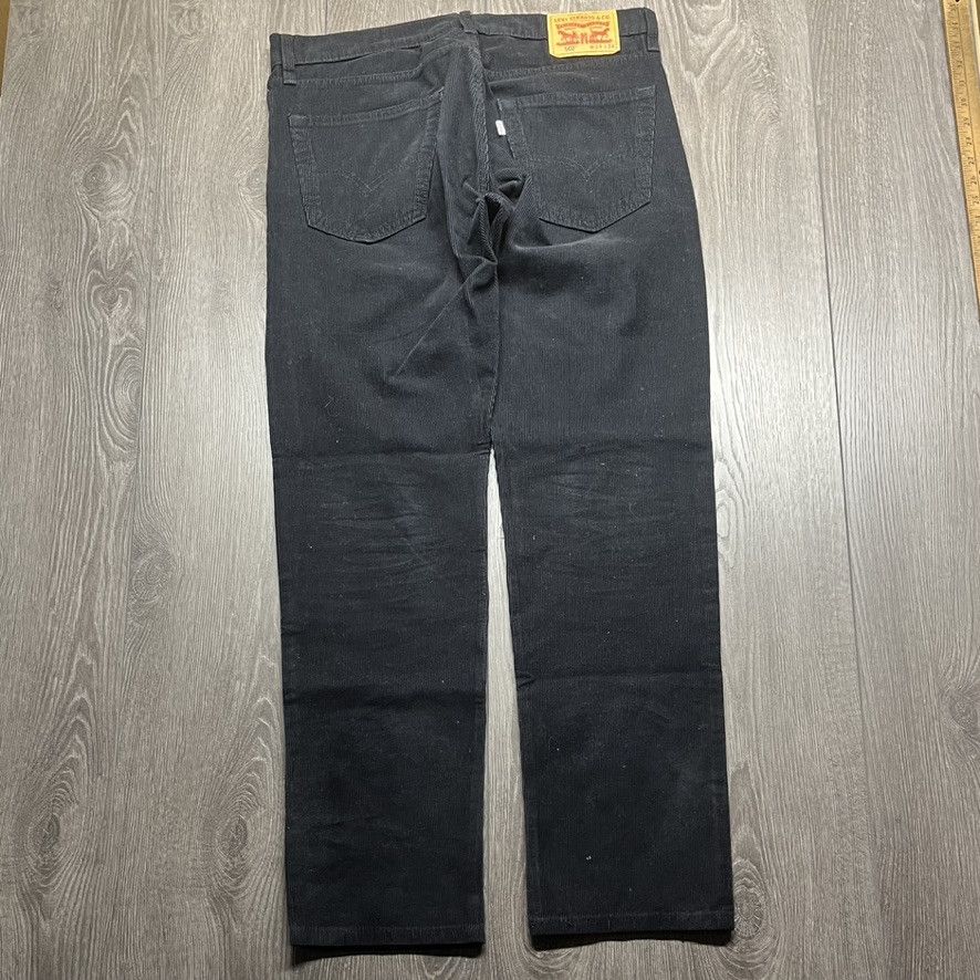 Levi's × Vintage Levis 502 Corduroy Black Pants 34 x 34 Vintage y2k Preppy Size US 34 / EU 50 - 3 Thumbnail