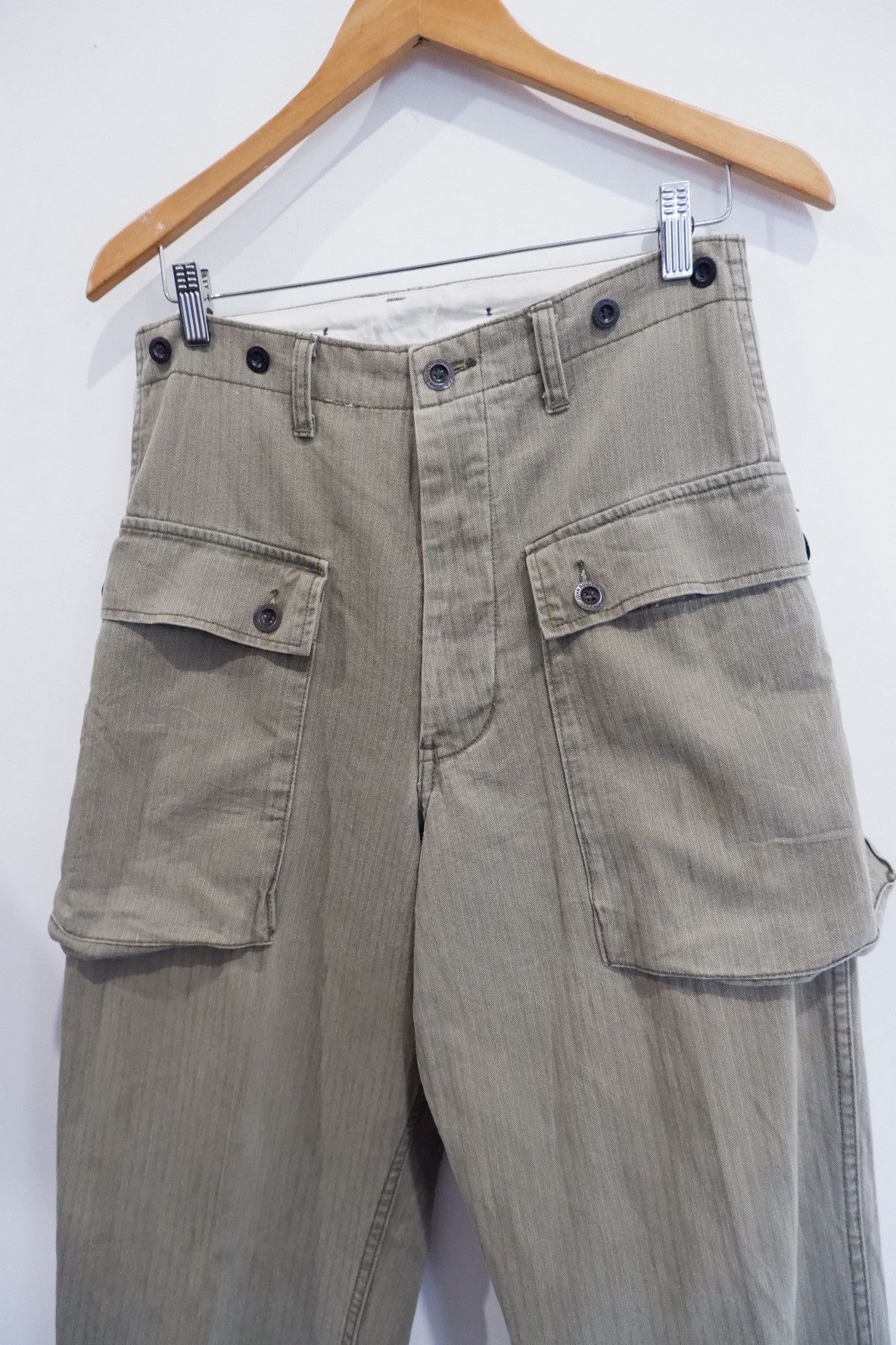 Japanese Brand Vintage Johnbull HBT Monkey Fatigue Pants Size US 30 / EU 46 - 3 Thumbnail