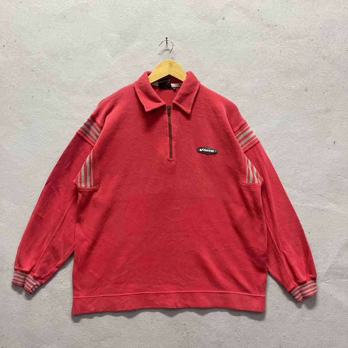 Vans 90s Vans Embroidered Logo Quarter Zip Sweatshirt Size US L / EU 52-54 / 3 - 1 Thumbnail
