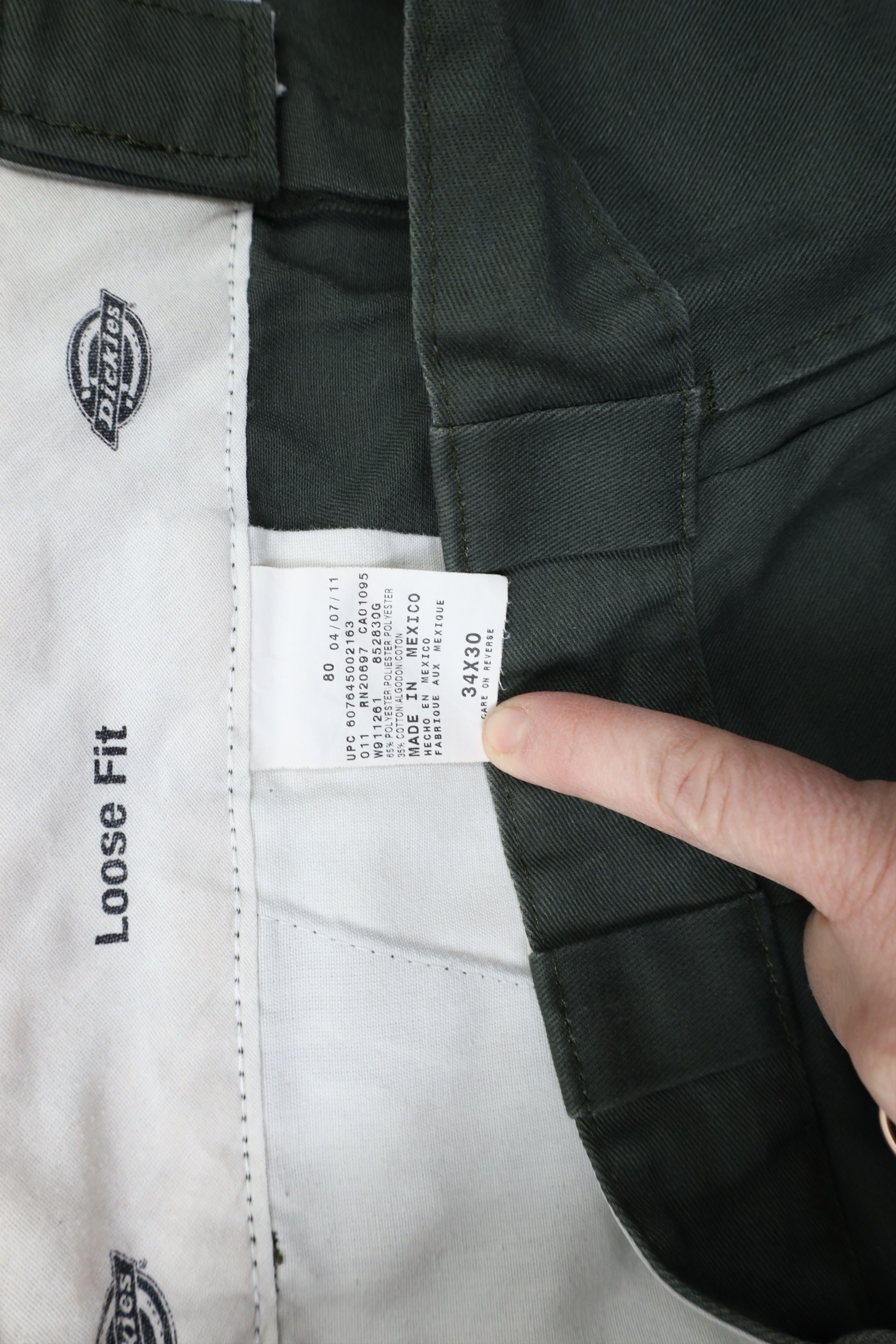 Dickies × Vintage Vintage Dickies Loose Fit Double Knee Work Pants Green Size US 34 / EU 50 - 9 Thumbnail