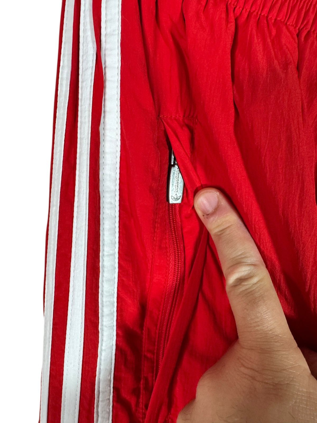 Adidas × Balenciaga Balenciaga x Adidas Red Track Pants with Heeled Boots Size 25" / US 0 / IT 36 - 15 Thumbnail