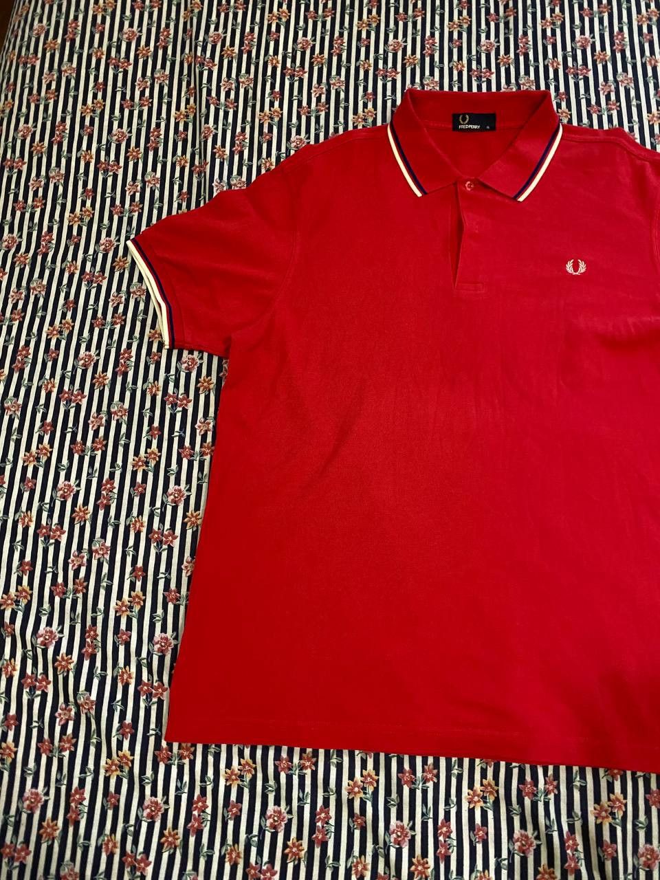 Fred Perry Vintage Fred Perry Red Polo Shirt Size US XL / EU 56 / 4 - 10 Thumbnail