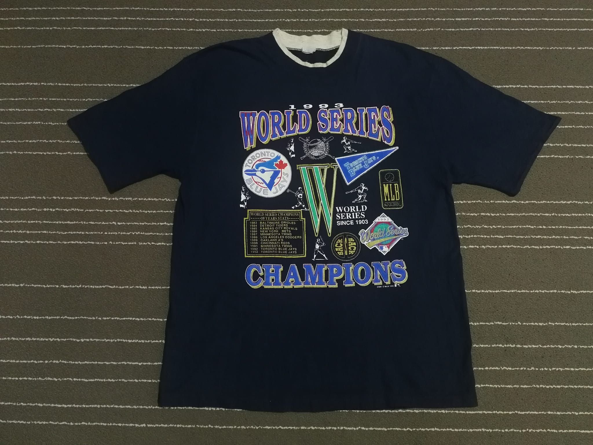 image of Mlb World Series Champion L in Blue, Men's (Size Large)