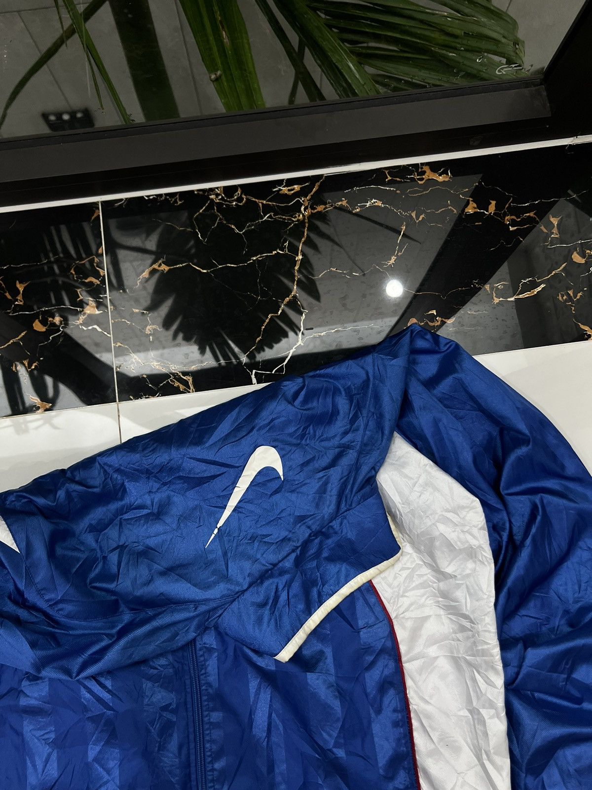 90's NIKE TEAM RARE Y2K TRACK JACKET MULTISWOOSH LOGO