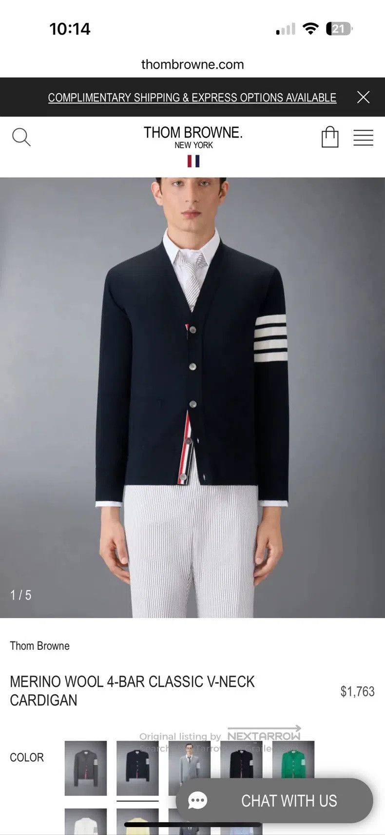 Thom Browne Thom Browne Woolen striped sweater Size US XL / EU 56 / 4 - 6 Thumbnail