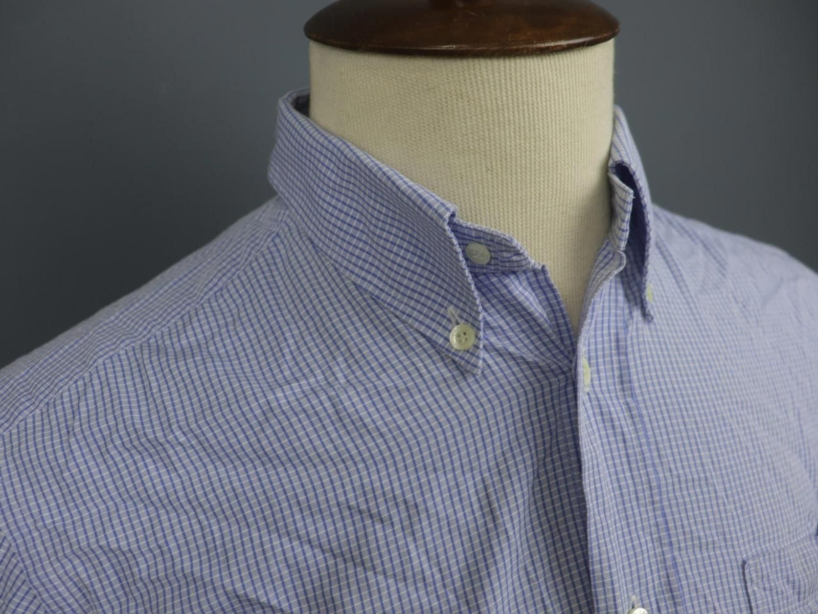 Lacoste Lacoste Blue Plaid 100% Cotton Collared Shirt Size 39 Size US M / EU 48-50 / 2 - 4 Thumbnail