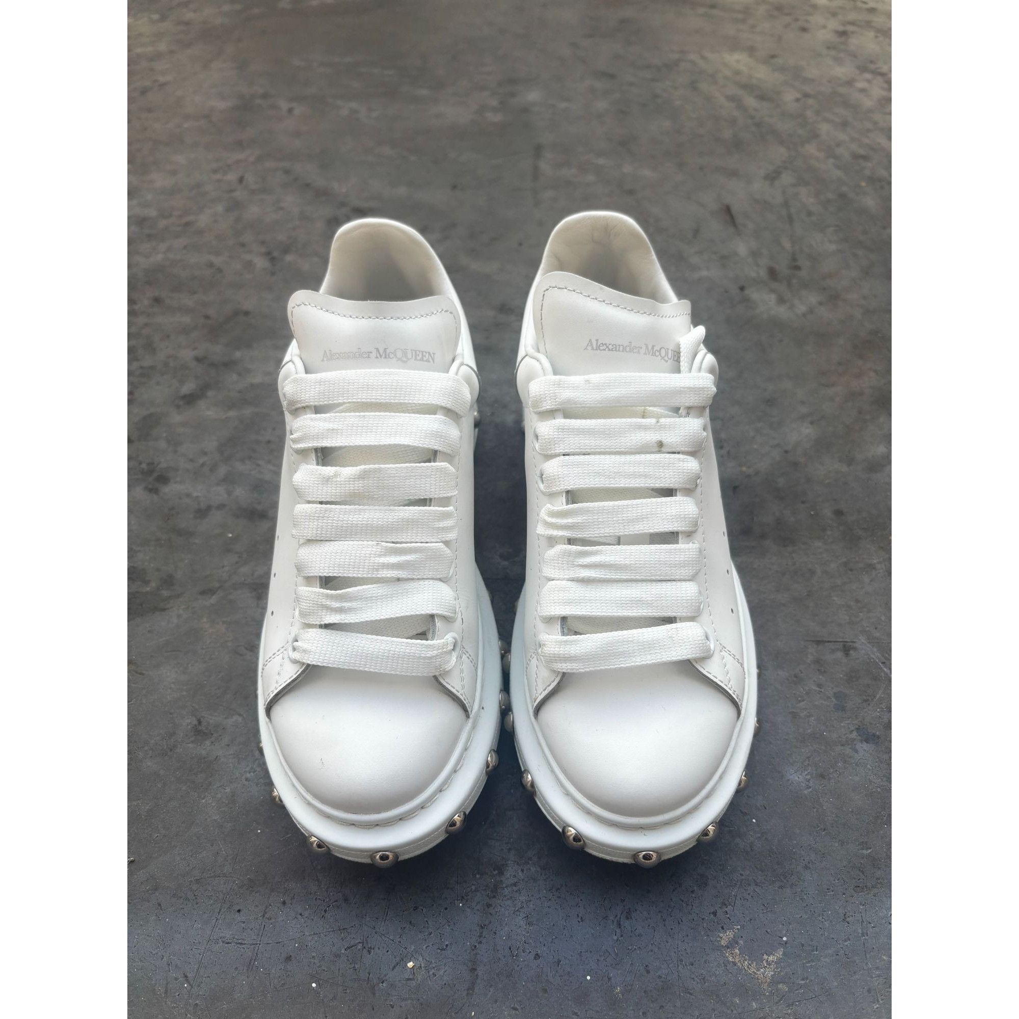 Alexander McQueen Alexander McQueen "Larry" - Studded Silver Sole - EU 36 Size US 6 / IT 36 - 8 Thumbnail