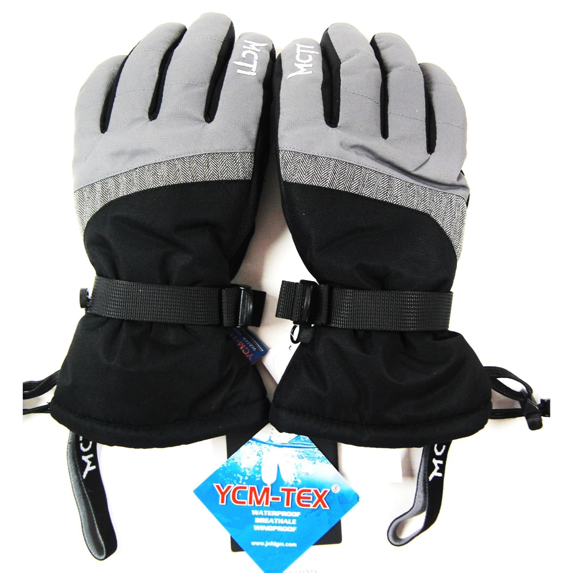 Other MCTi Ski Gloves,Winter Waterproof Medium Black/ White Snow 3 Size ONE SIZE - 1 Thumbnail