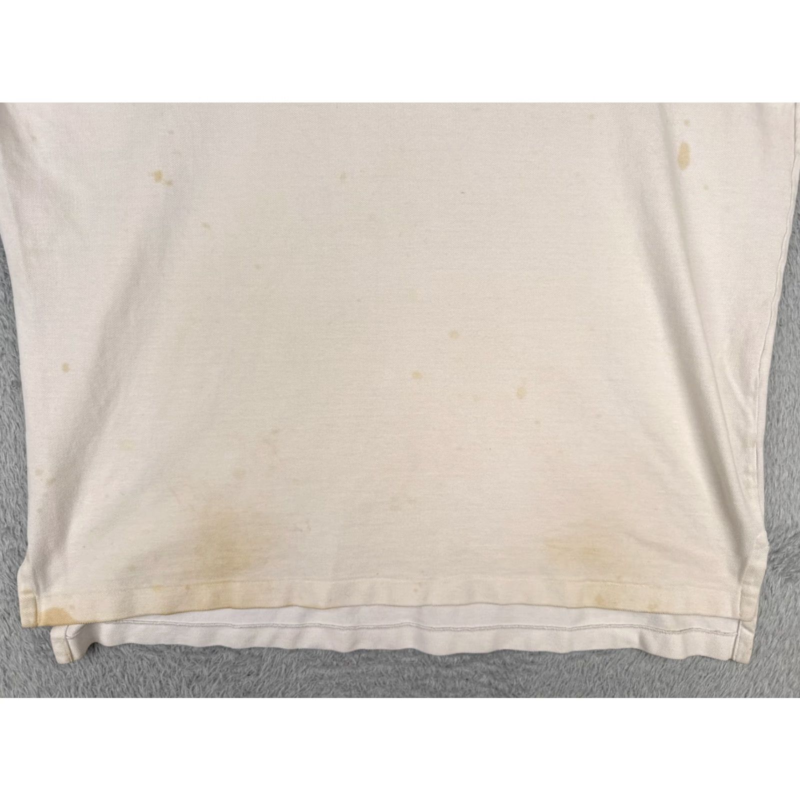 Ralph Lauren VINTAGE Ralph Lauren Polo Shirt Mens 2XL White Green 100% Cotton Knit Polo Shirt Mens XXLLarge White Green Polo Shirt Mens Size US XXL / EU 58 / 5 - 7 Thumbnail