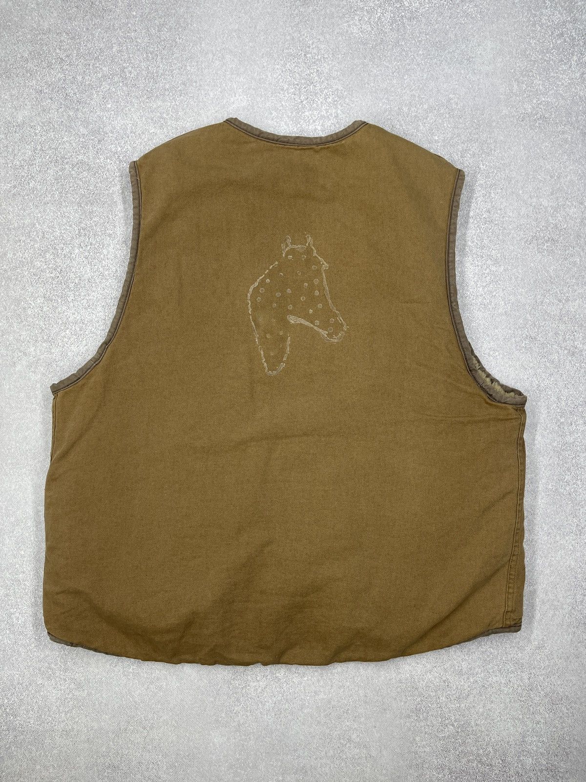 Diesel Vintage Diesel Workwear Vest Deep Pile Beige Made in Italy Size US L / EU 52-54 / 3 - 7 Thumbnail