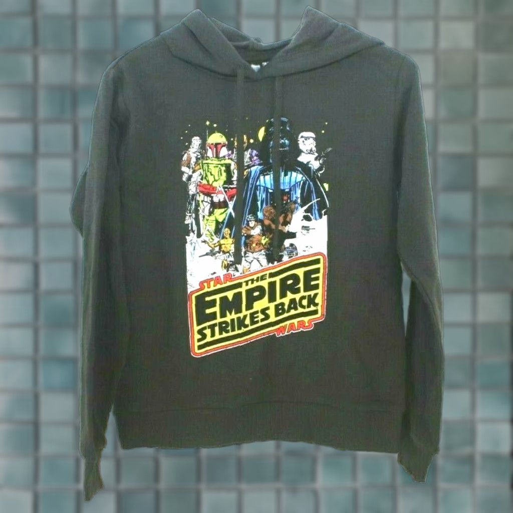 Star Wars Star Wars Hoodie Black Graphic Print The Empire Strikes Back Darth Vader R2-D2 Adult Small SZ S Mens Regular Hoodie Modern Logo Print NWT Size US S / EU 44-46 / 1 - 1 Thumbnail