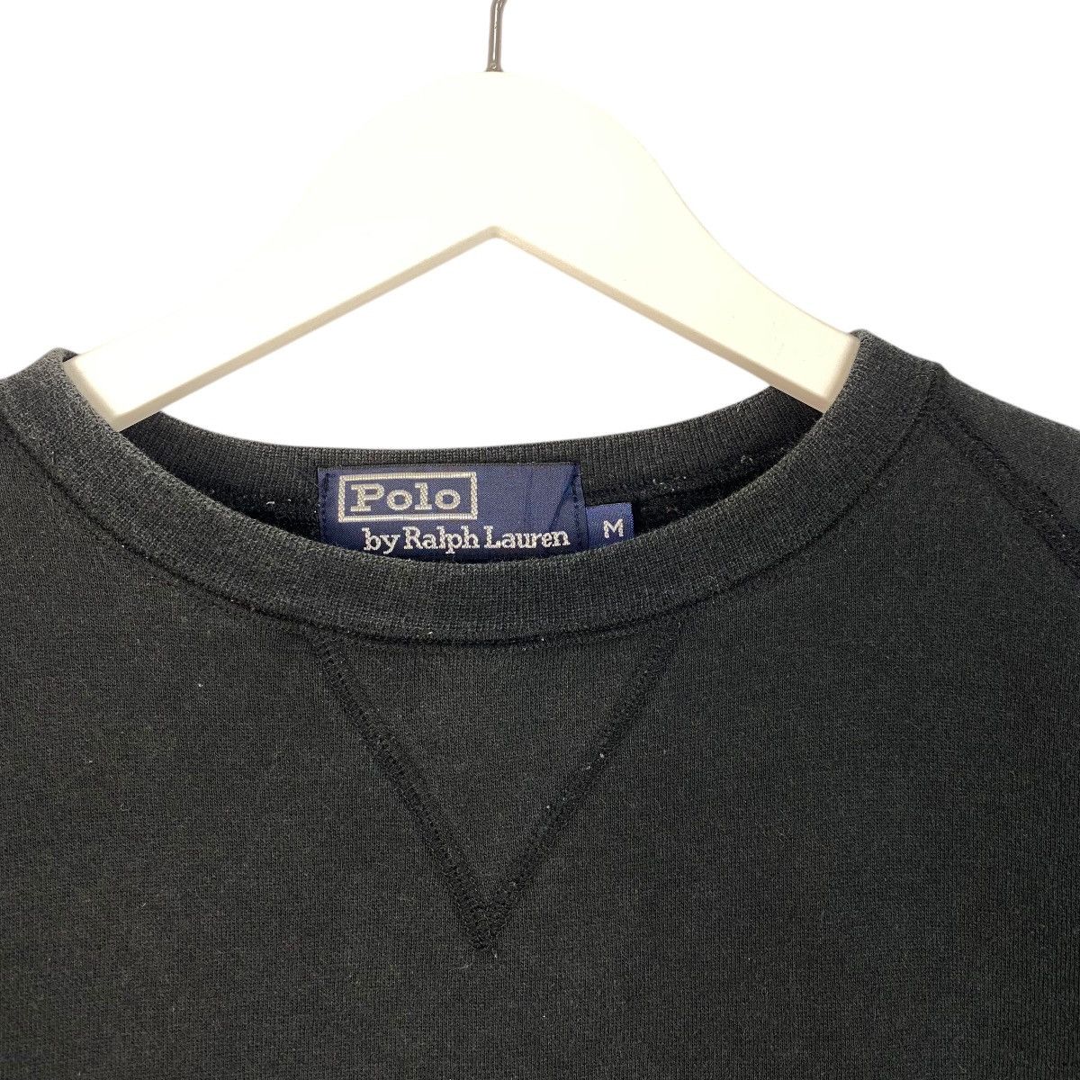 Polo Ralph Lauren × Vintage Vintage Polo Sweatshirt Black Pullover Jumper Size M Size US M / EU 48-50 / 2 - 5 Thumbnail