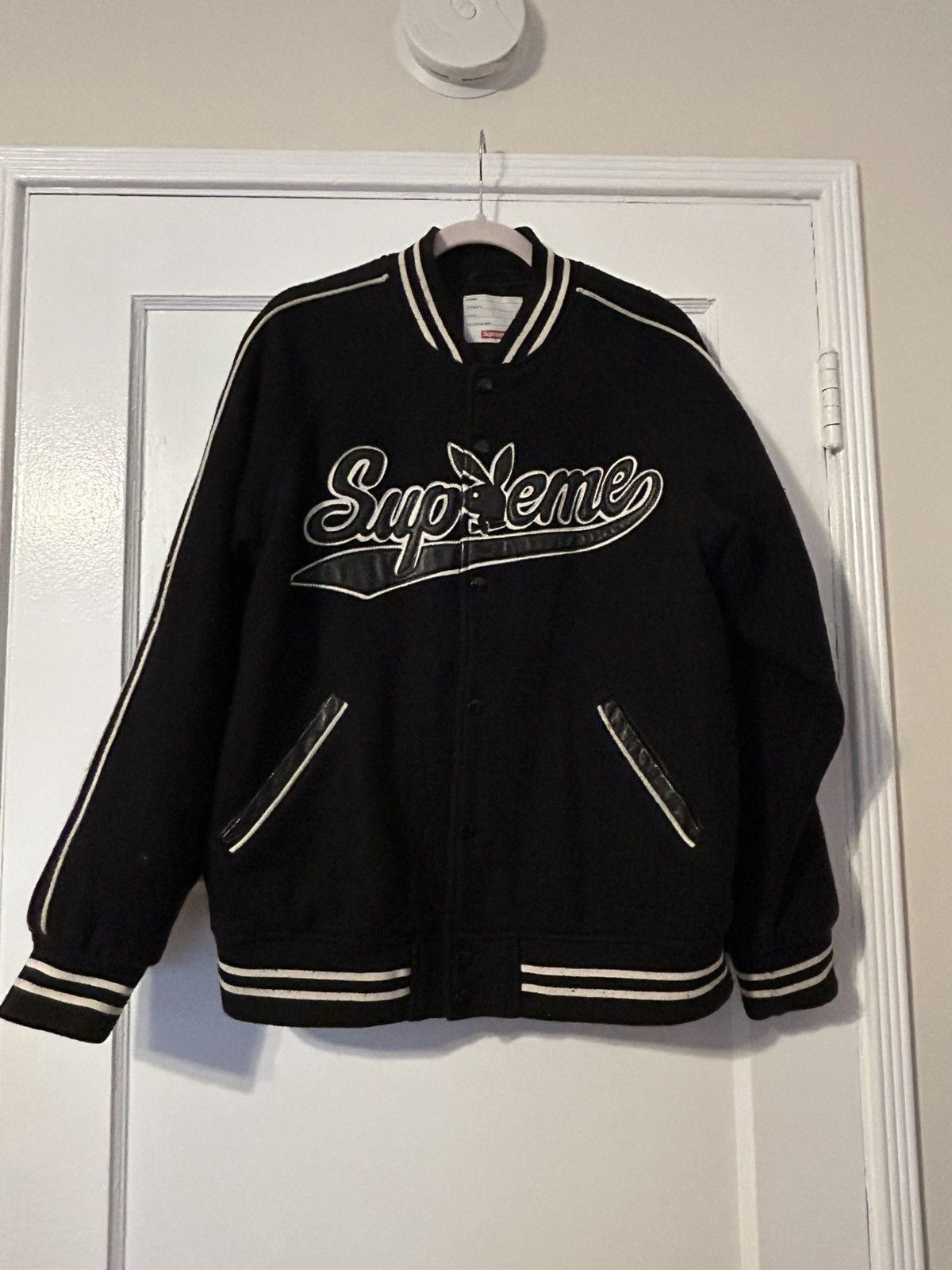 Playboy × Supreme Supreme Playboy Wool Varsity Jacket Size US L / EU 52-54 / 3 - 2 Thumbnail