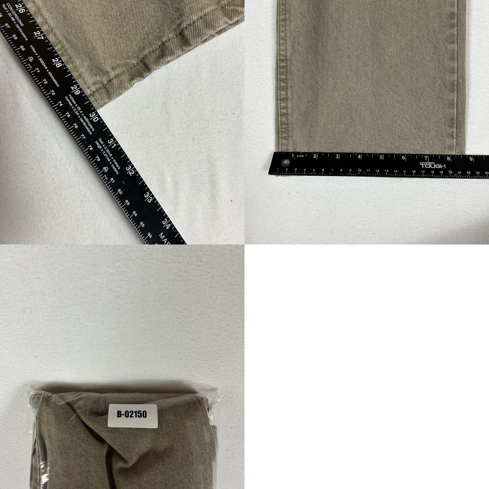 Lee Lee Chino Pants Regular Fit Straight Leg 38x29 Beige 100% Cotton Men Size US 38 / EU 54 - 9 Thumbnail
