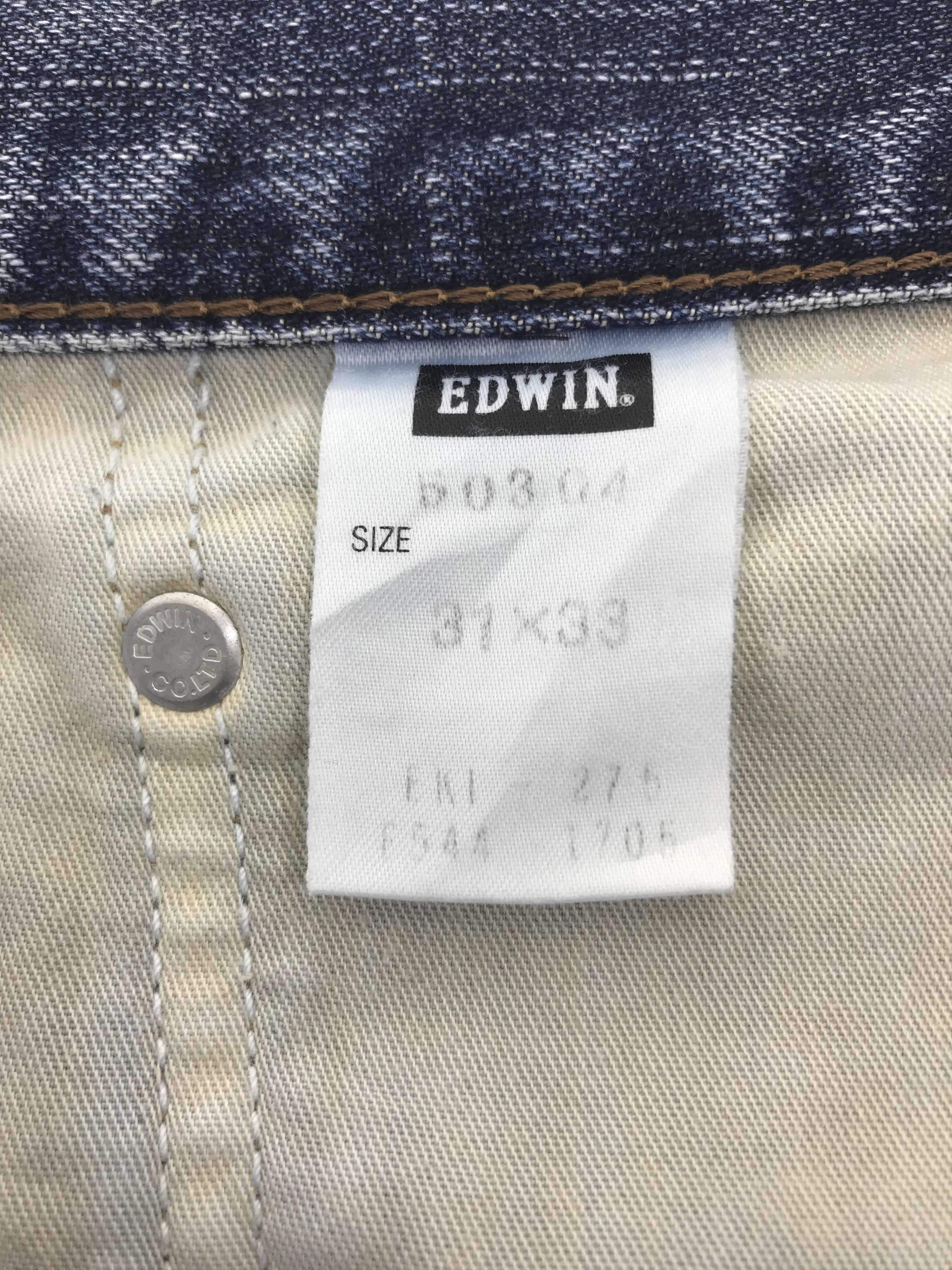 Edwin Vintage Edwin 503Z Regular Blue Washed Jeans Size US 31 - 11 Thumbnail