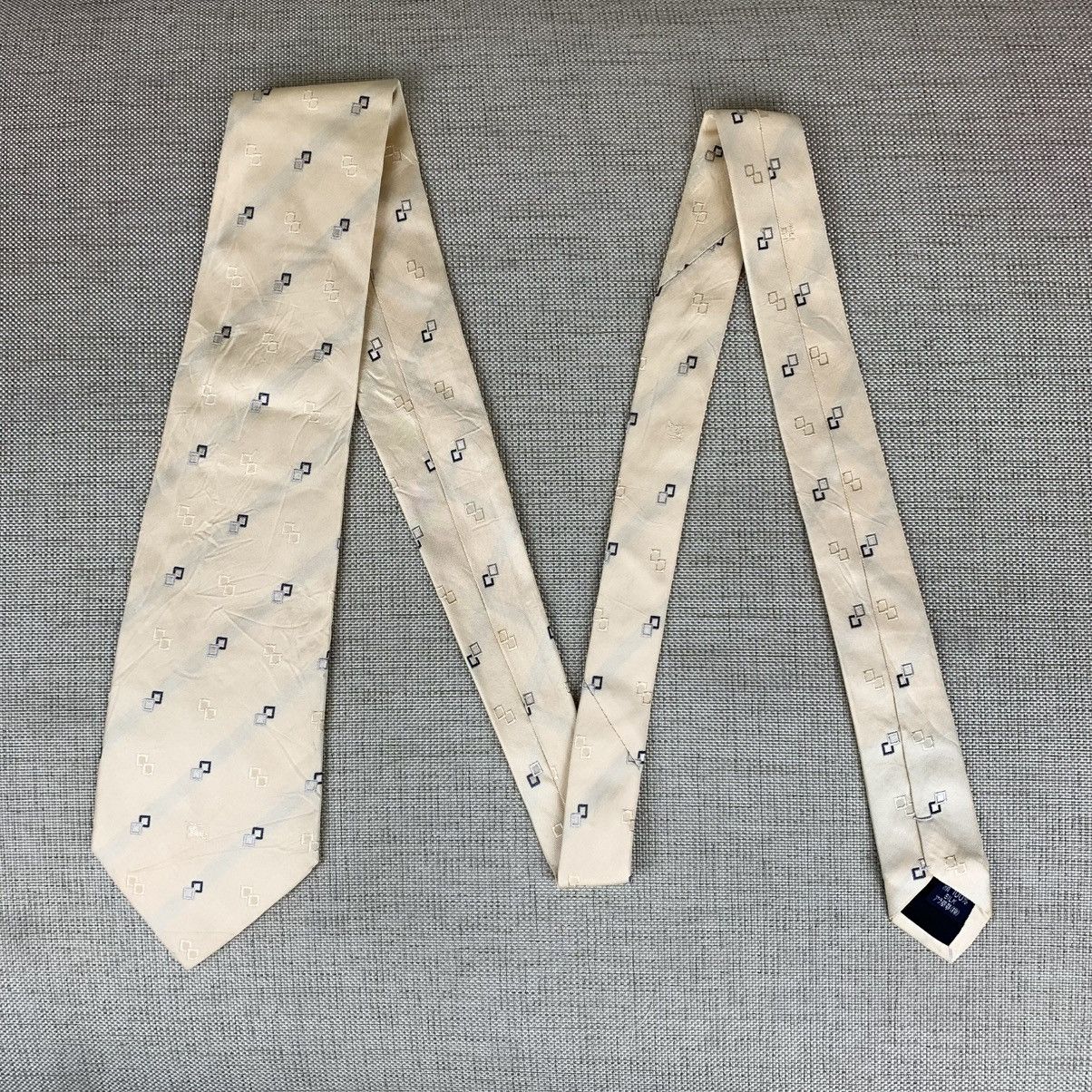 Burberry Burberry Soft Gold Silk Tie Caravatte Size ONE SIZE - 1 Thumbnail