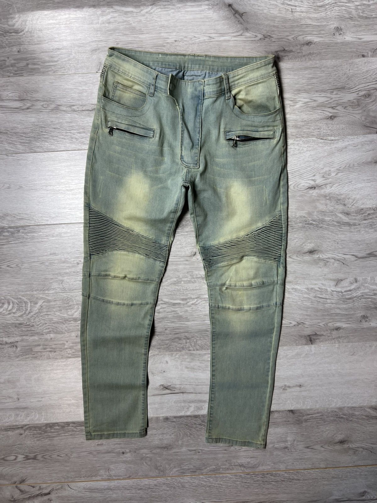 Balmain × Designer × Luxury Balmain Paris Biker Jeans Men