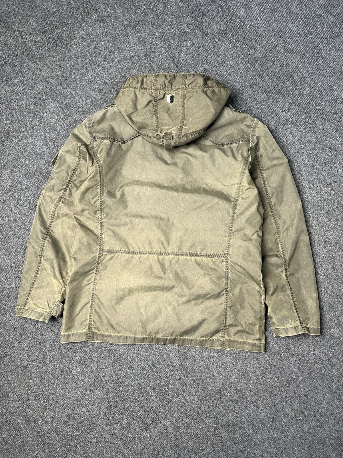 Wellensteyn WELLENSTEYN Retro Men’s Hooded Jacket Olive Field Coat Size US L / EU 52-54 / 3 - 2 Thumbnail