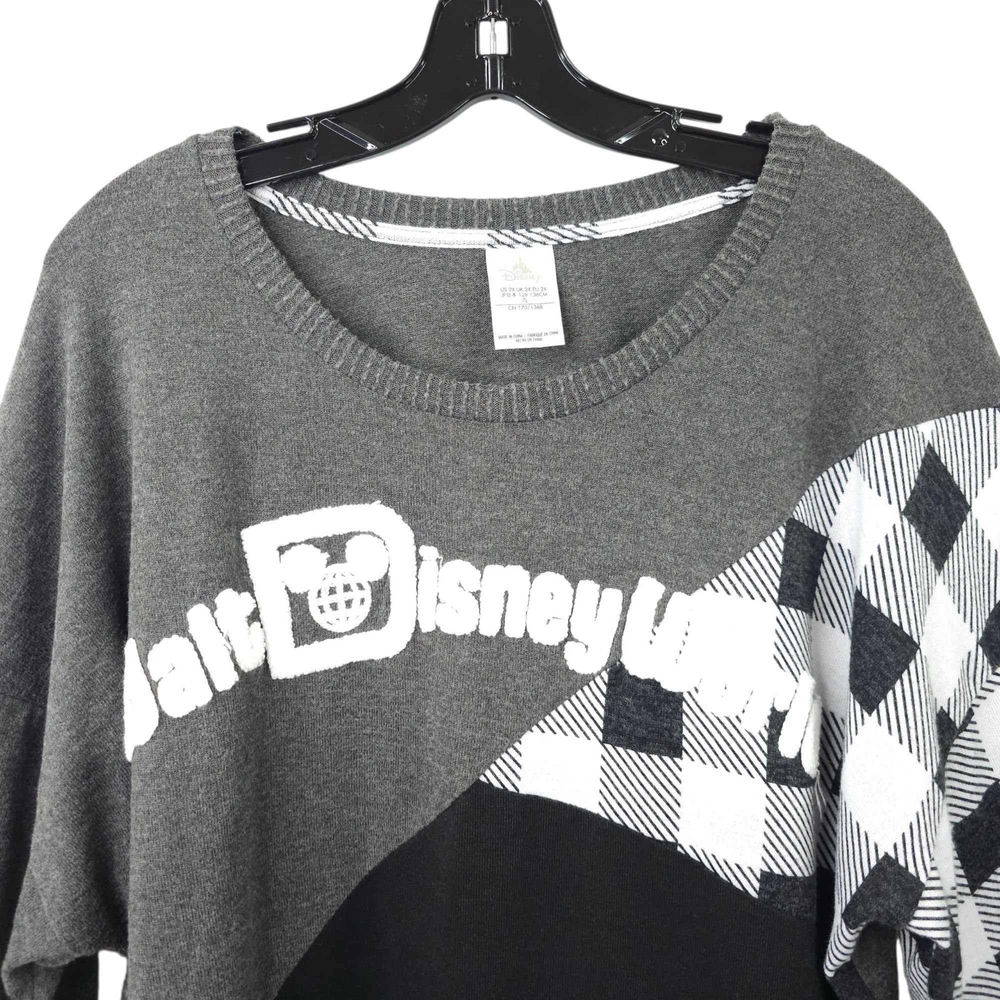 Disney Walt Disney World Buffalo Plaid Sweater Knit Womens Size 2X Size XXL / US 16-18 / IT 52-54 - 9 Thumbnail
