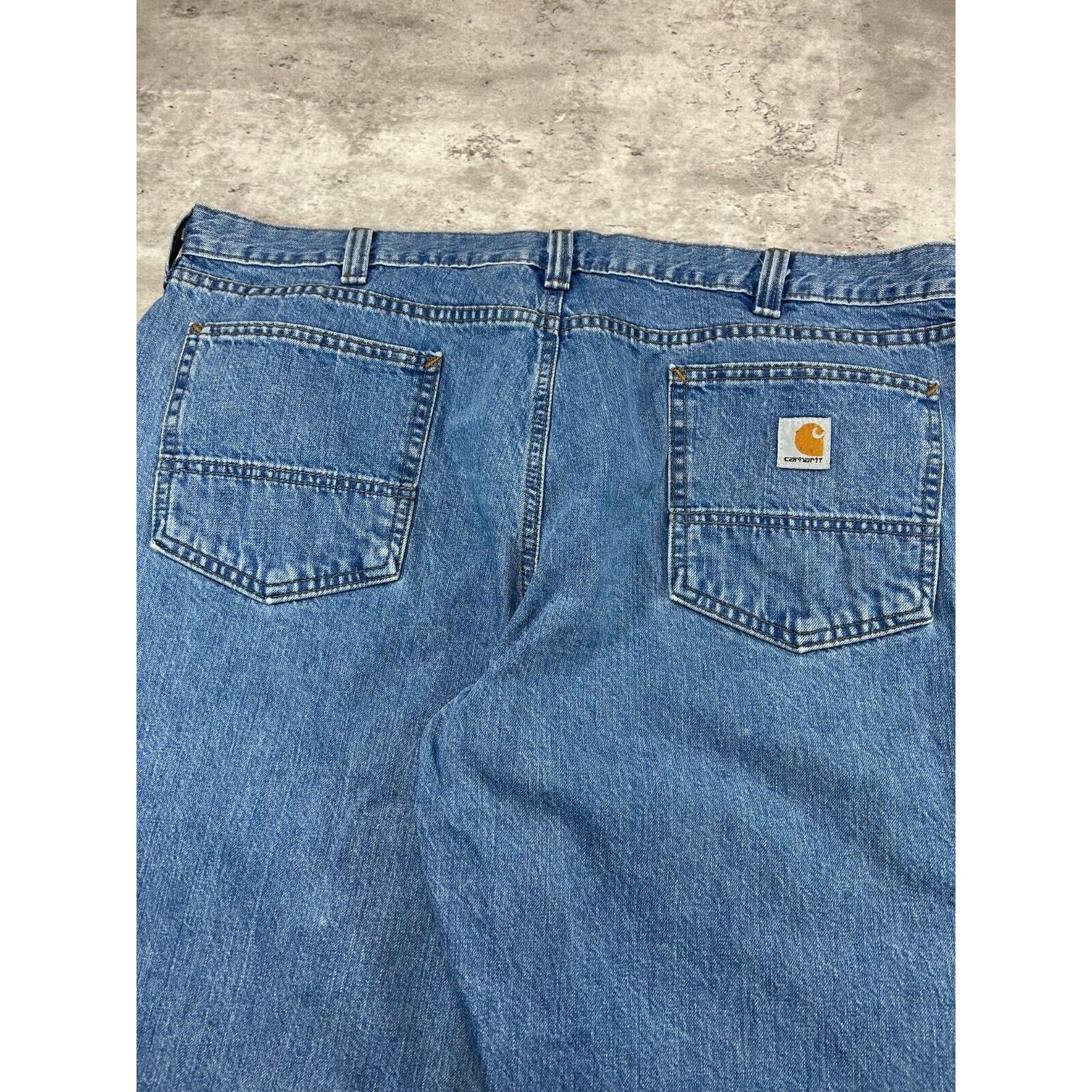 Carhartt Carhartt Relaxed Fit Medium Wash Denim Workwear Pants Sz 42 Size US 42 / EU 58 - 7 Thumbnail
