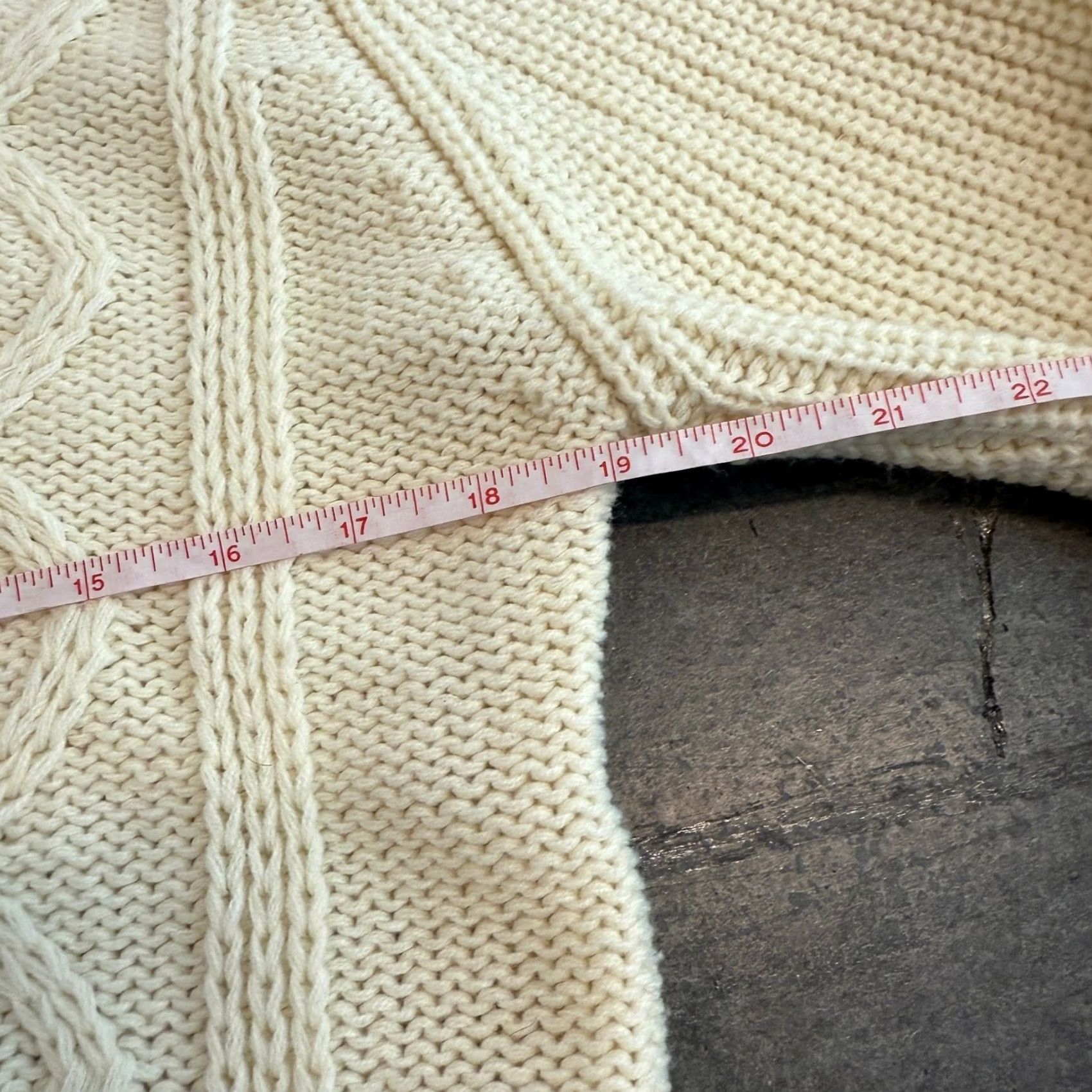 Vintage VINTAGE Fishermans Cable Knit Weave Longsleeve Ivory White Sweater XL Women Pullover Size XL / US 12-14 / IT 48-50 - 5 Thumbnail