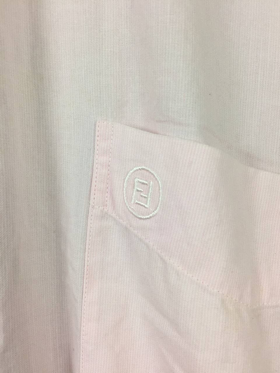 Fendi Vtg Fendi Camicie Luxury Designer Pink Button Down Shirt Size US XL / EU 56 / 4 - 5 Thumbnail