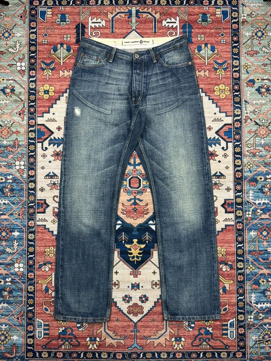 Fake London Genius 🔥FAKE LONDON GENIUS🔥DESTRESSED SELVEDGE DENIM Size US 34 / EU 50 - 3 Thumbnail
