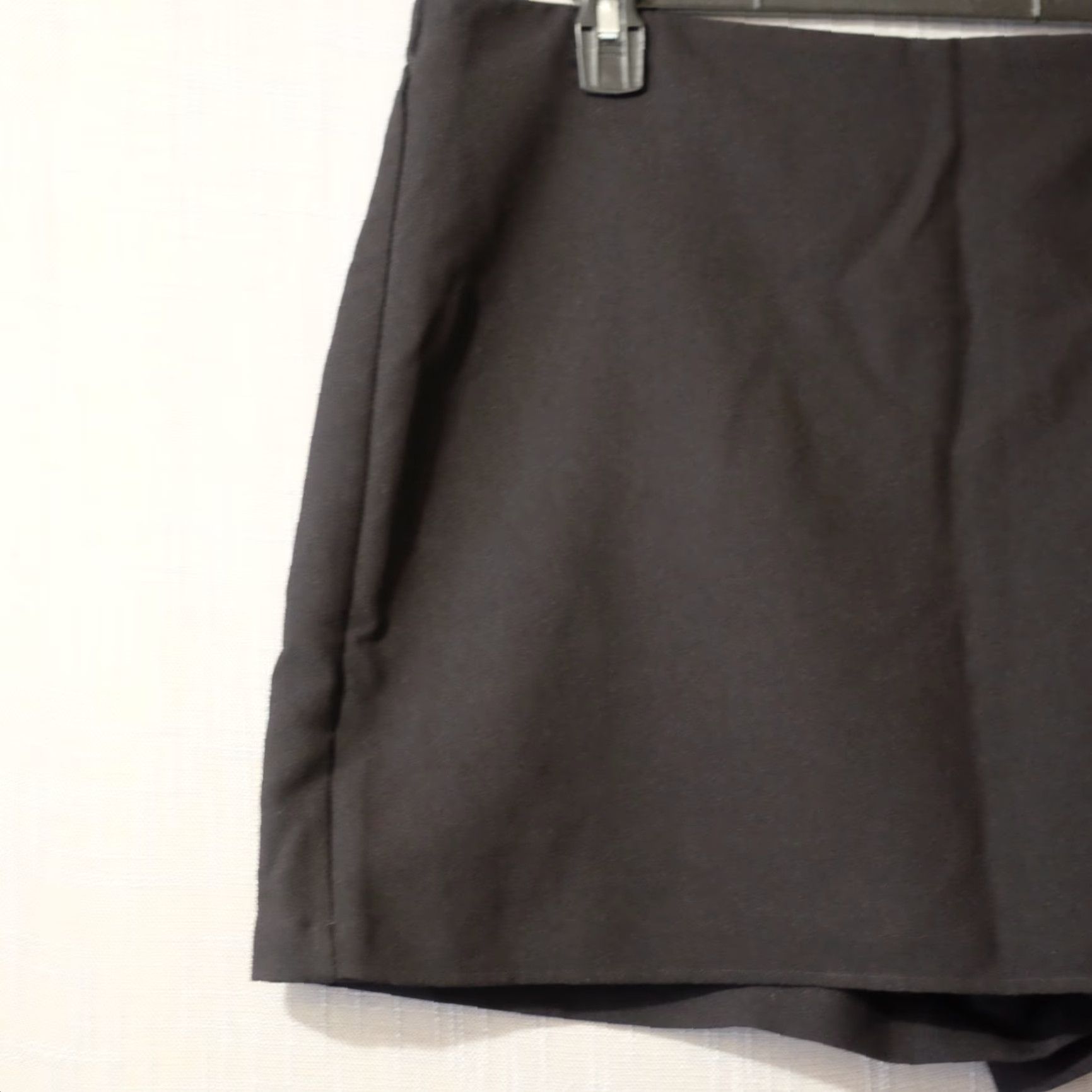 Nine West VINTAGE EUC Nine West Skort Wrap Front Elastic Back Waist Black Womens XL #A2-53 Size ONE SIZE - 2 Thumbnail