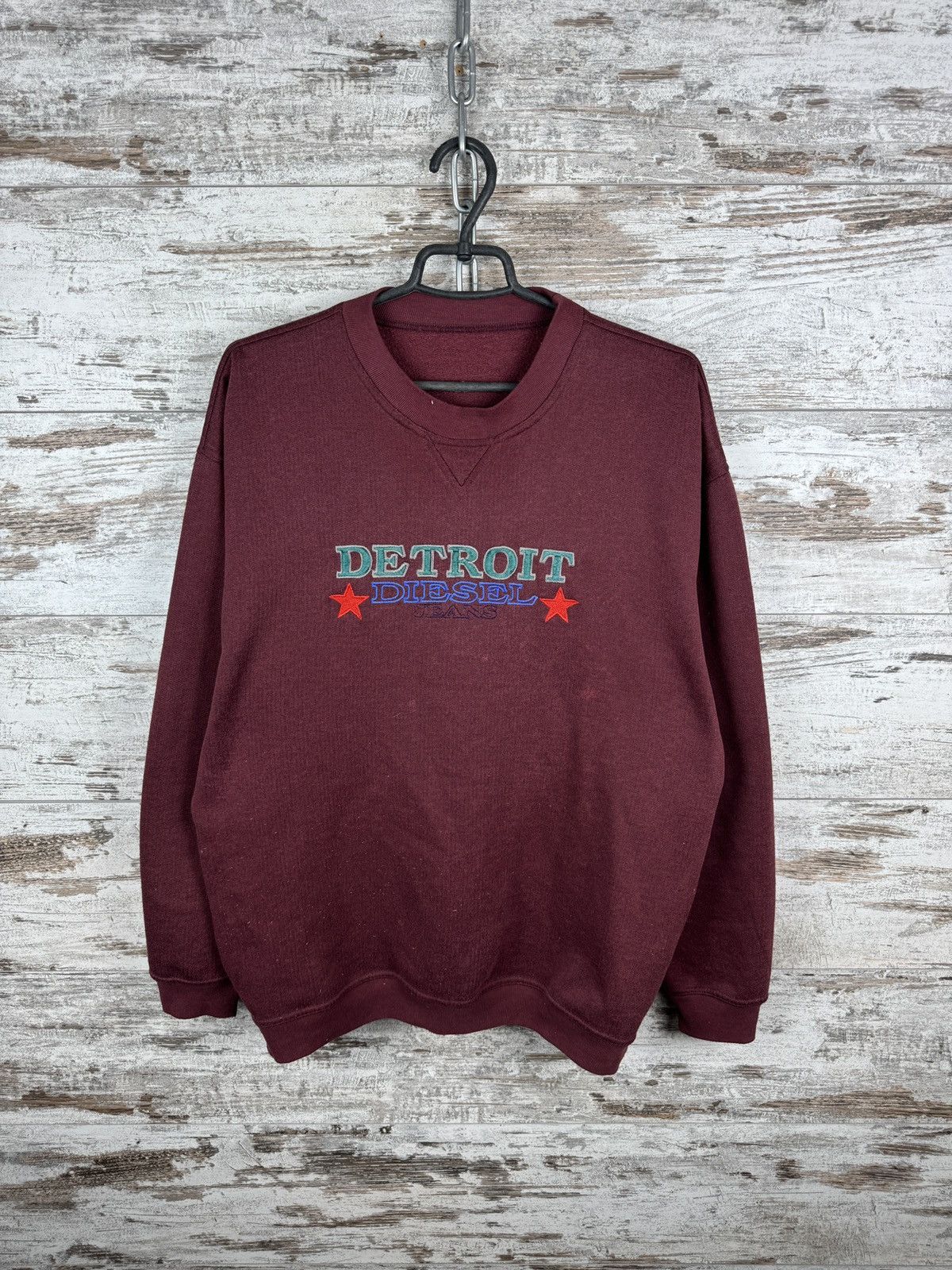 Diesel × Vintage Mens Vintage Diesel Detroit jeans sweatshirt rare USA y2k Size US M / EU 48-50 / 2 - 1 Thumbnail