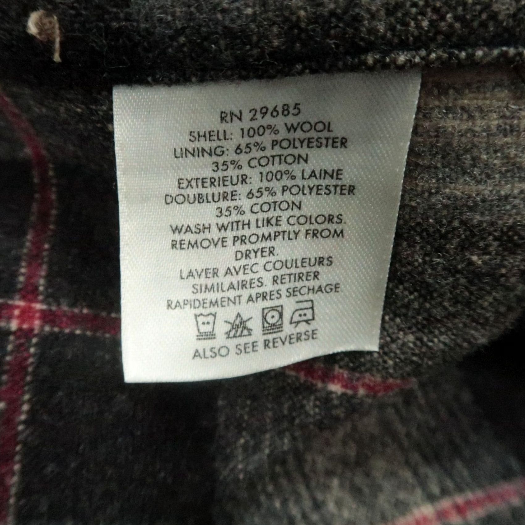 Pendleton VINTAGE Pendleton Shirt Mens XL Brown Plaid Wool Flannel Long Sleeve Button Up Size US XL / EU 56 / 4 - 5 Thumbnail