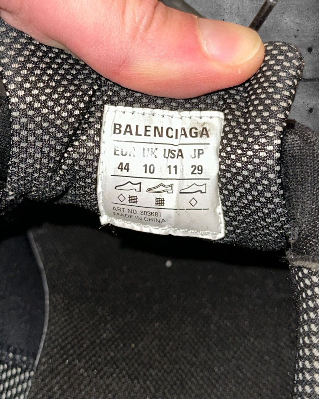 Balenciaga Balenciaga Stapler Sneakers Black Grey 43 Distressed Size US 10 / EU 43 - 9 Thumbnail