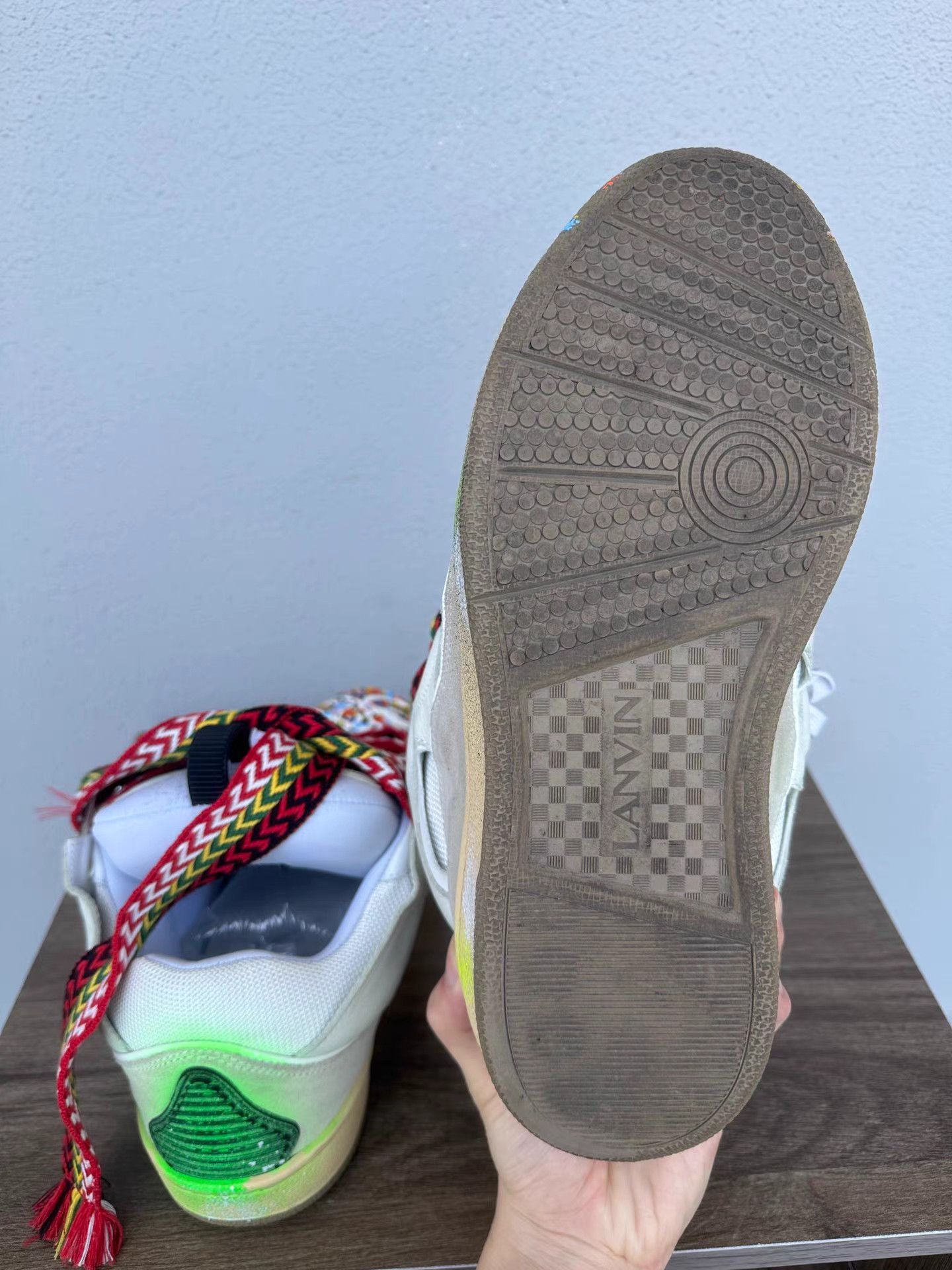 Lanvin Lanvin × Gallery Dept. Curb Paint Drip Sneakers K6 Size US 9 / EU 42 - 7 Thumbnail