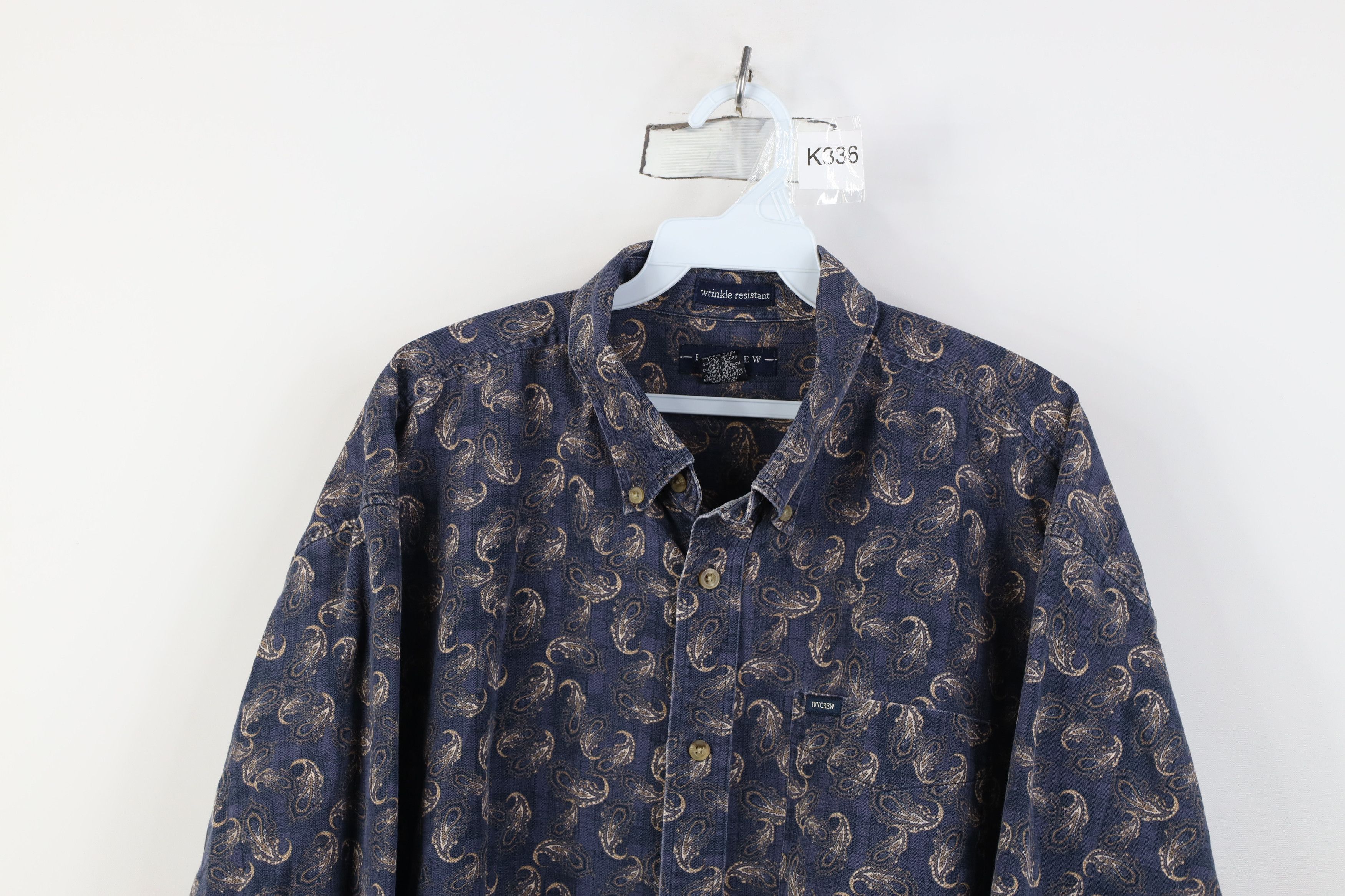 Vintage Vintage 90s Streetwear Paisley Collared Button Down Shirt Size US XXL / EU 58 / 5 - 2 Thumbnail