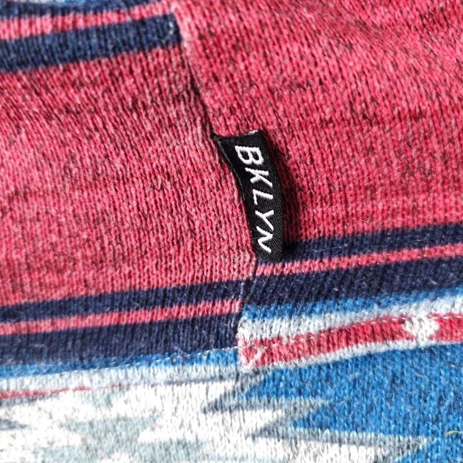 CLOT Brooklyn Cloth Southwestern Sweatshirt Hoodie Mens Size Medium Blue Pink Aztec Size US M / EU 48-50 / 2 - 4 Thumbnail