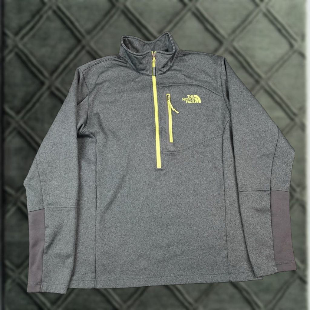 The North Face The North Face Sweater Mens Medium Gray 1/4 Zip Fleece Pullover Chest Pocket Size US M / EU 48-50 / 2 - 1 Thumbnail