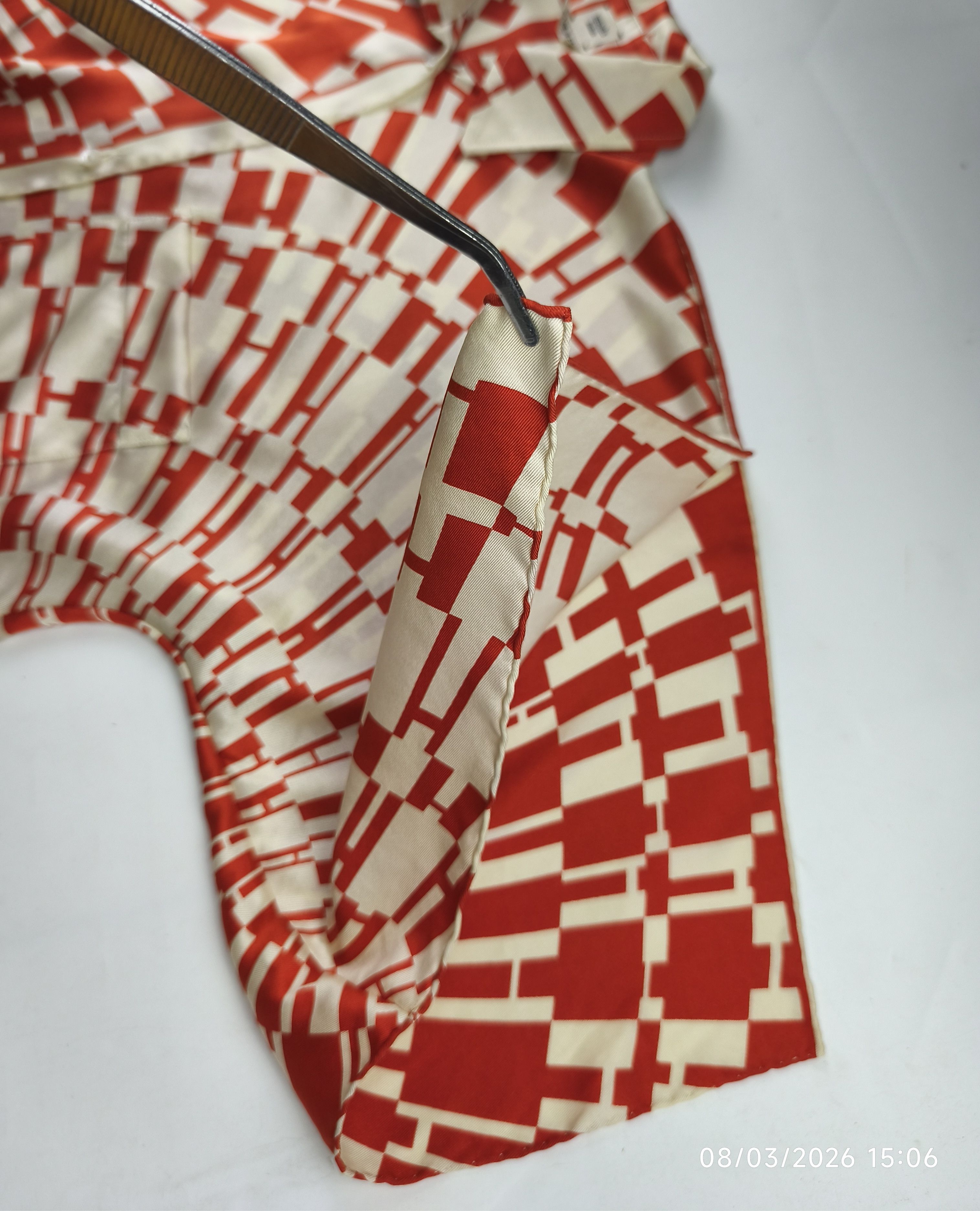 Hermes Hermes gaultier era - op'H - split sleeve - silk button up Size XS / US 0-2 / IT 36-38 - 6 Thumbnail