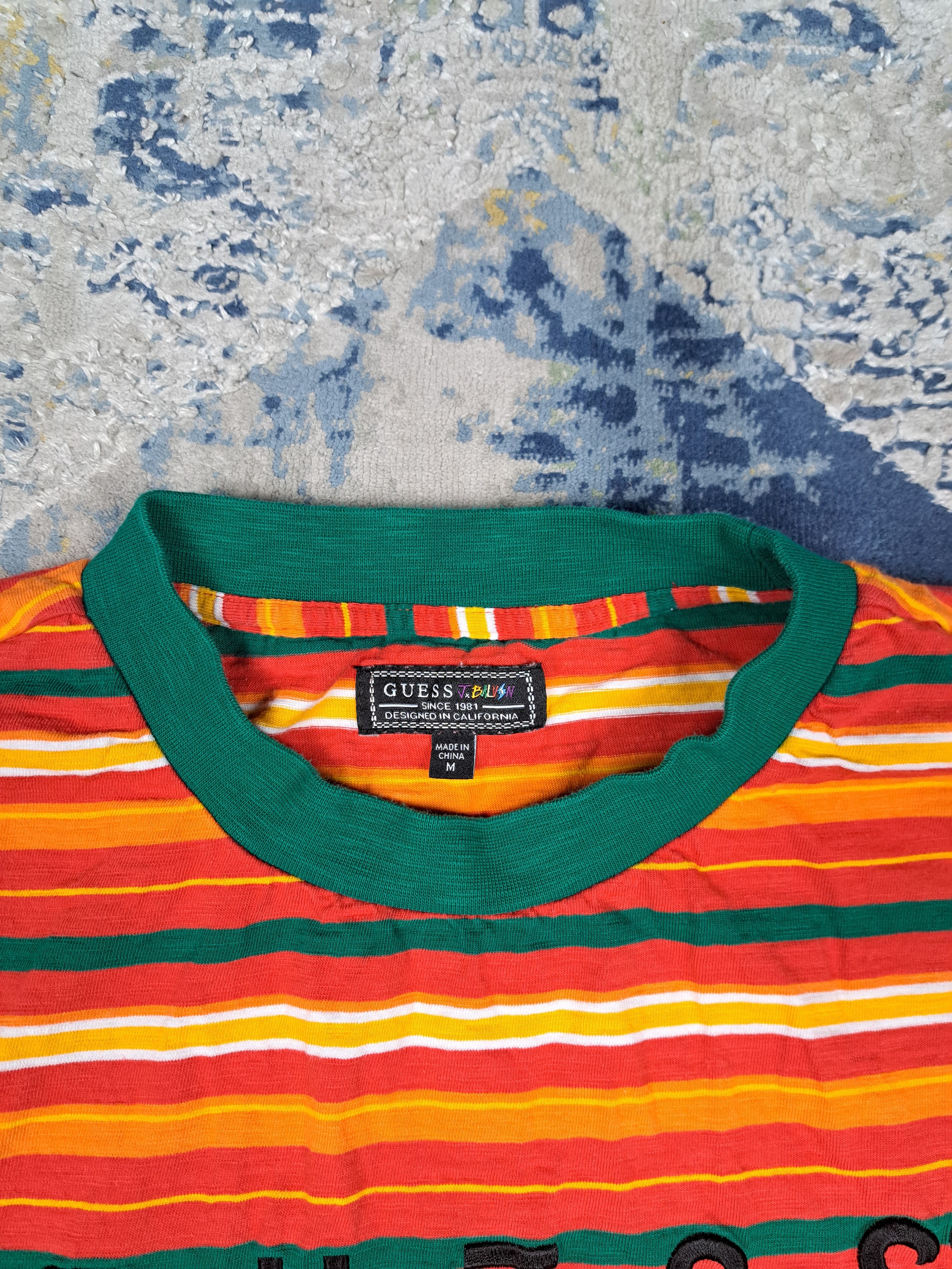 Guess × J Balvin Guess x J Balvin Vibras Asap Rocky Vibe Striped Tee y2k Size US M / EU 48-50 / 2 - 3 Thumbnail
