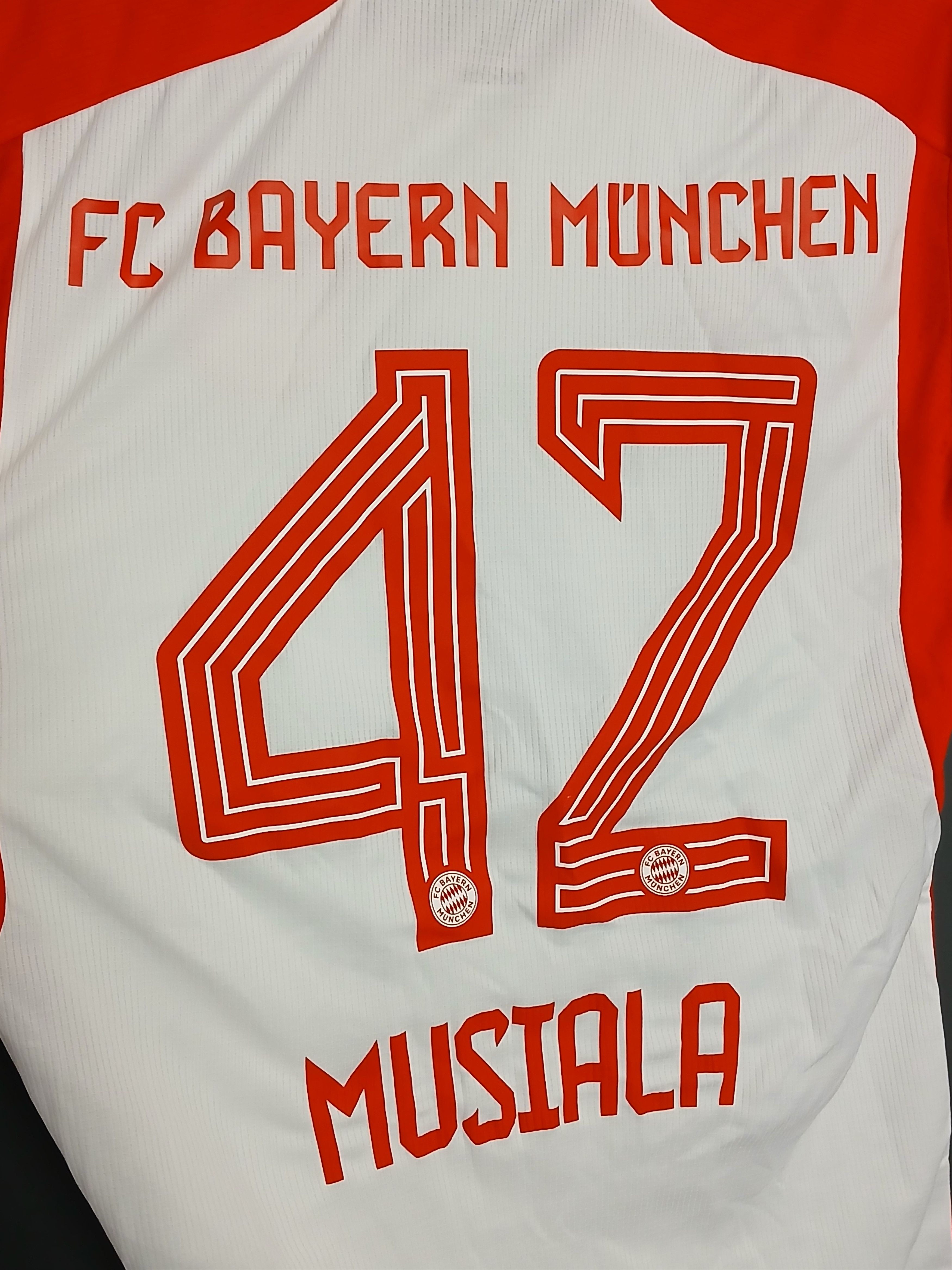 Adidas New Bayern Munchen 23/24 Home Musiala Football Jersey Size US XS / EU 42 / 0 - 3 Thumbnail