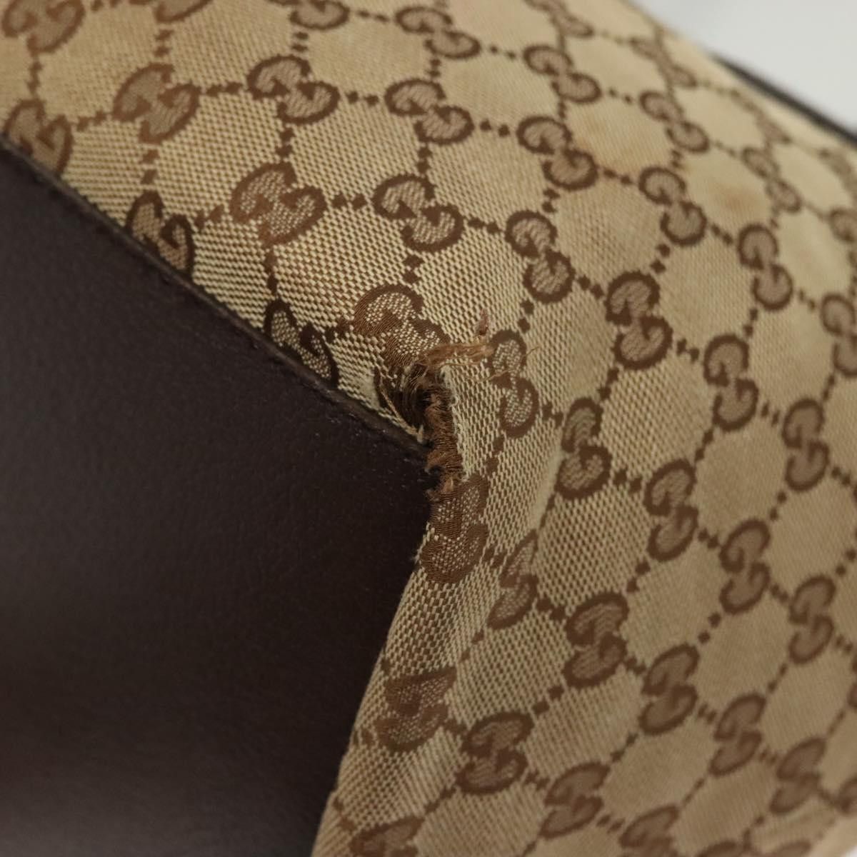 Gucci GUCCI GG Canvas Web Sherry Line Tote Bag Beige Green Red Size ONE SIZE - 13 Thumbnail