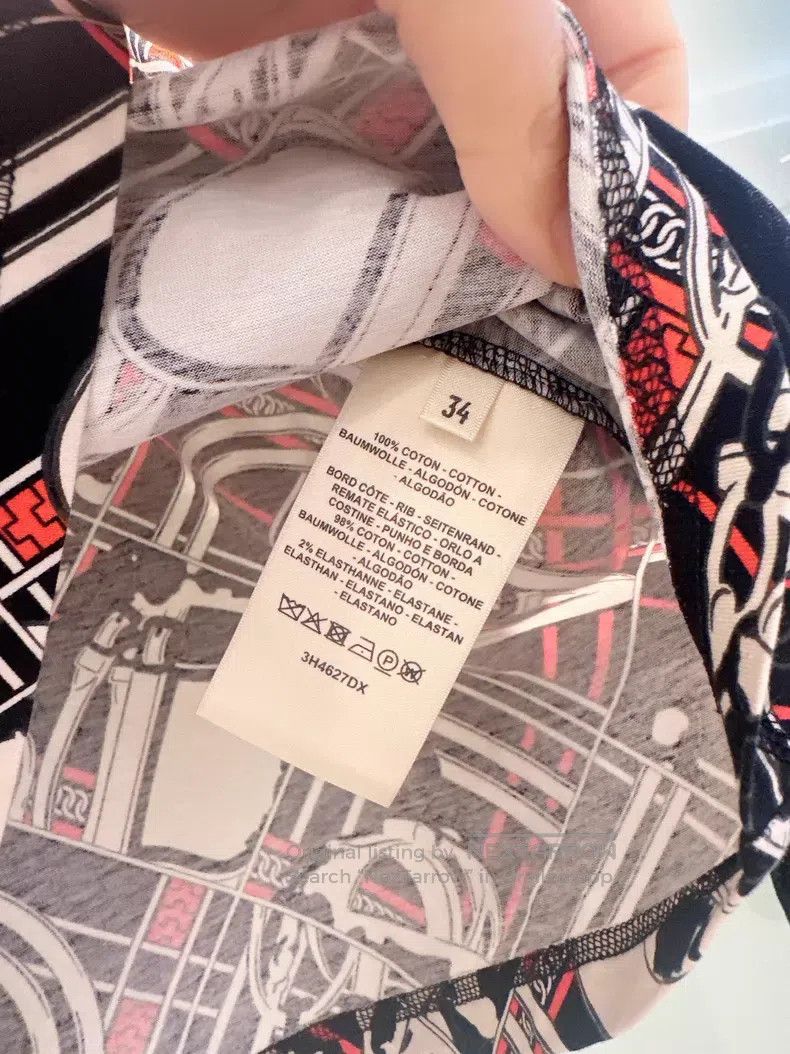 Hermes Hermes Printed round neck long-sleeved T-shirt Size XXS / US 00 / IT 34 - 2 Thumbnail