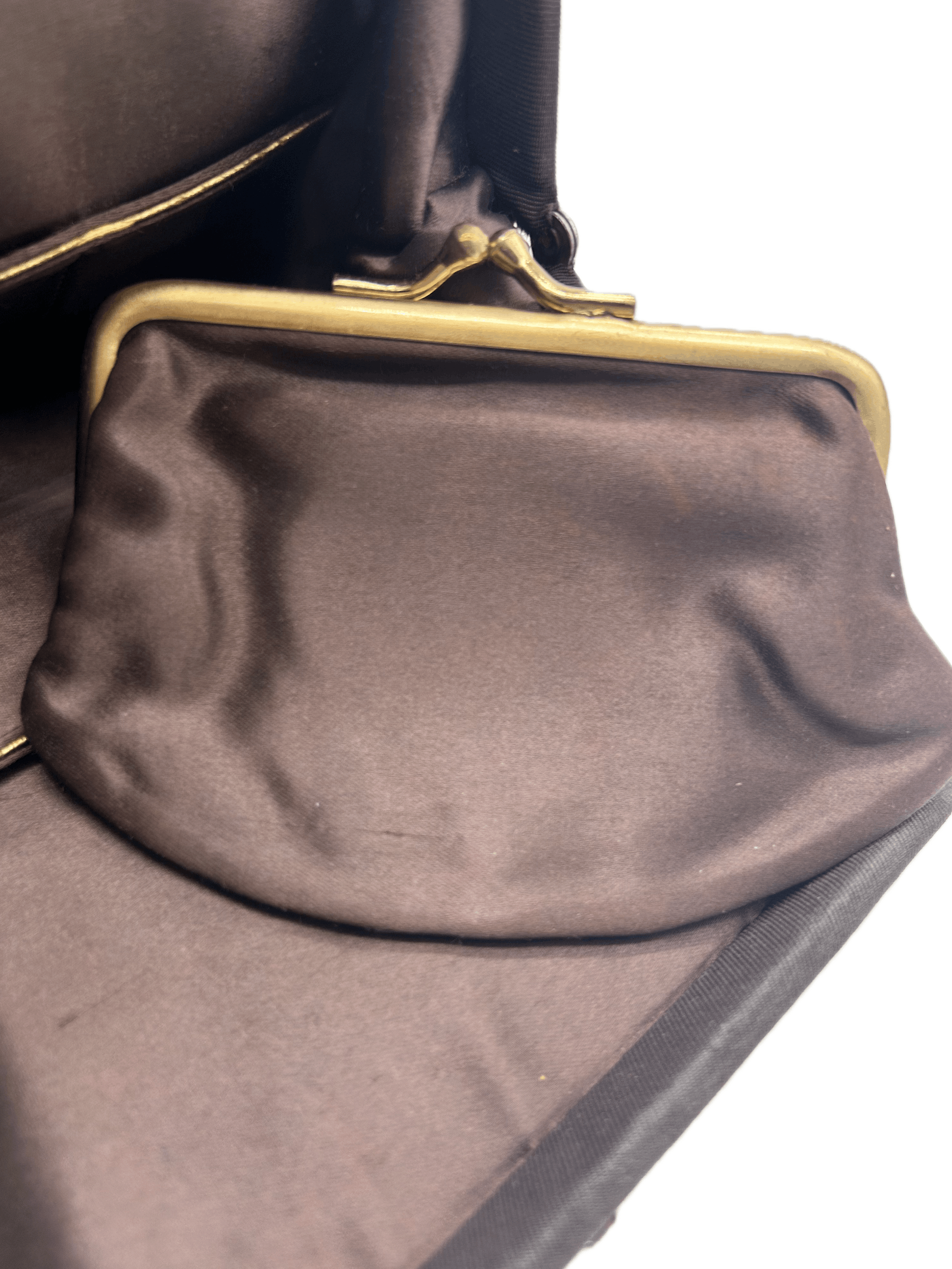 Vintage 1940's Brown Handbag & Coin Purse Size ONE SIZE - 5 Thumbnail