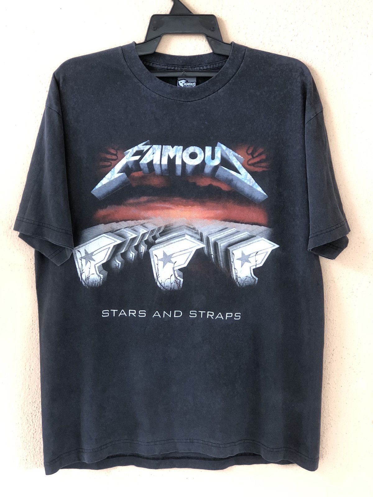 Famous Stars And Straps Vintage FAMOUS Metallica Parody Rare Streetwear Tee Size US L / EU 52-54 / 3 - 1 Thumbnail