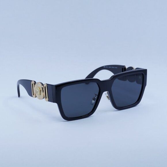 Versace Versace VE4483D GB1/87 Sunglasses Black Square Frame Size ONE SIZE - 2 Thumbnail