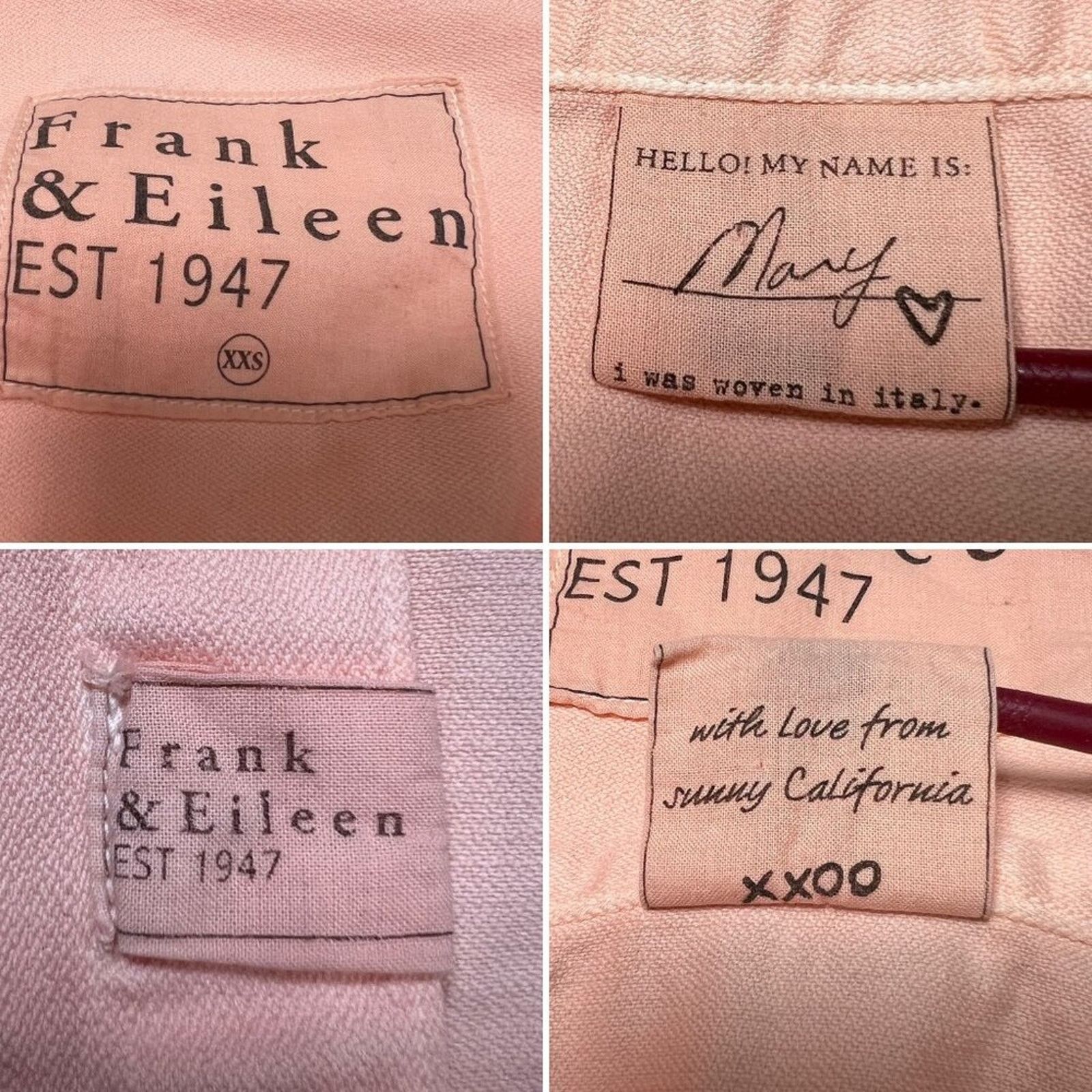 Frank & Eileen Frank & Eileen Mary Denim Shirtdress XXS Peach Pink Size XXS / US 00 / IT 34 - 4 Thumbnail